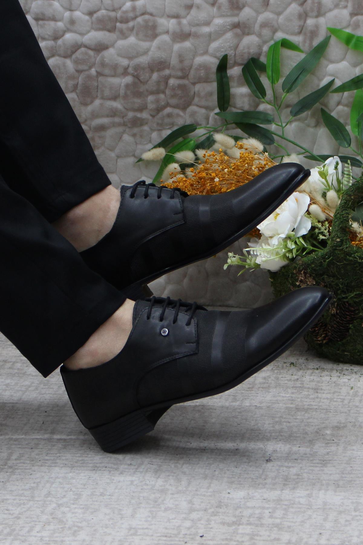 Rasgo 2710 Siyah Damat Ayakkabısı Takım Ayakkabısı Erkek Klasik Ayakkabı - Görsel 6