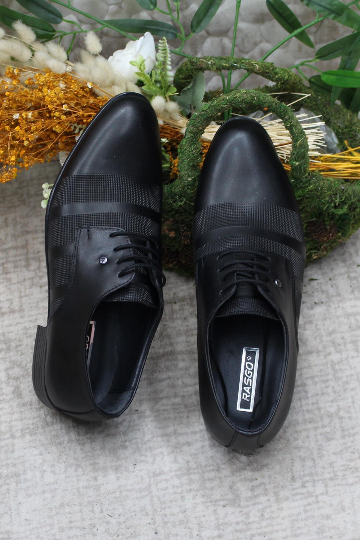 Rasgo 2710 Siyah Damat Ayakkabısı Takım Ayakkabısı Erkek Klasik Ayakkabı - Görsel 7