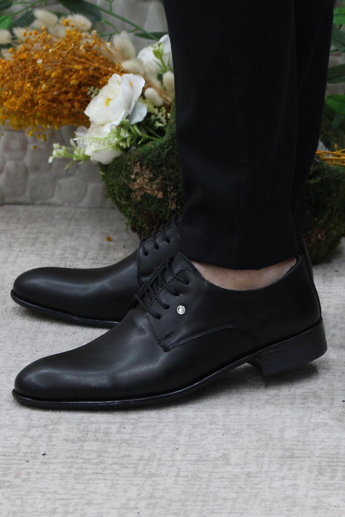 Rasgo 2709 Siyah Damat Ayakkabısı Takım Ayakkabısı Erkek Klasik Ayakkabı - Görsel 4