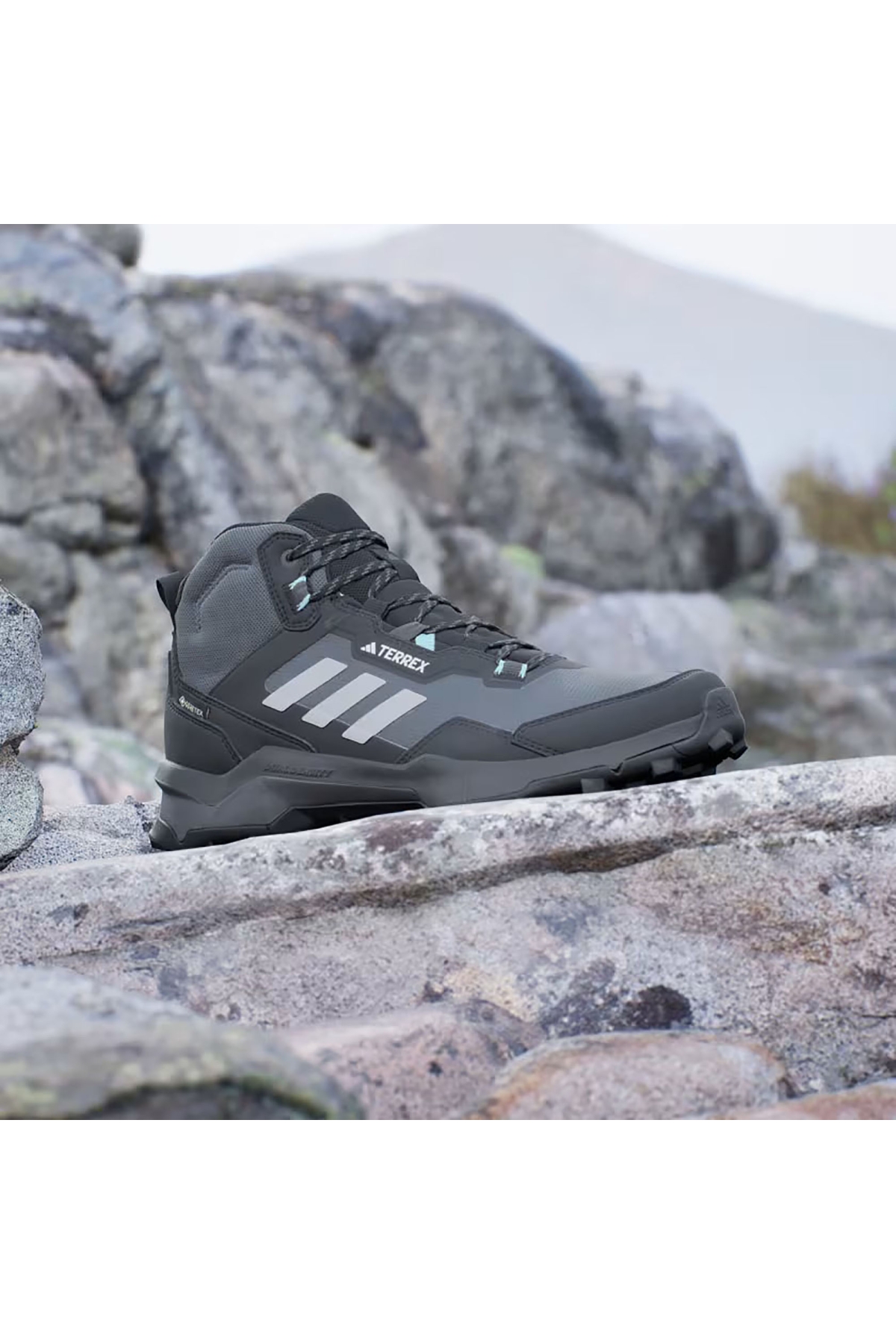 Adidas Adidas Siyah Kadın Koşu - Yürüyüş Spor Ayakkabı Terrex Ax4 Mid Gtx Hq1049 Sneaker | Flo Siyah - 3. görsel