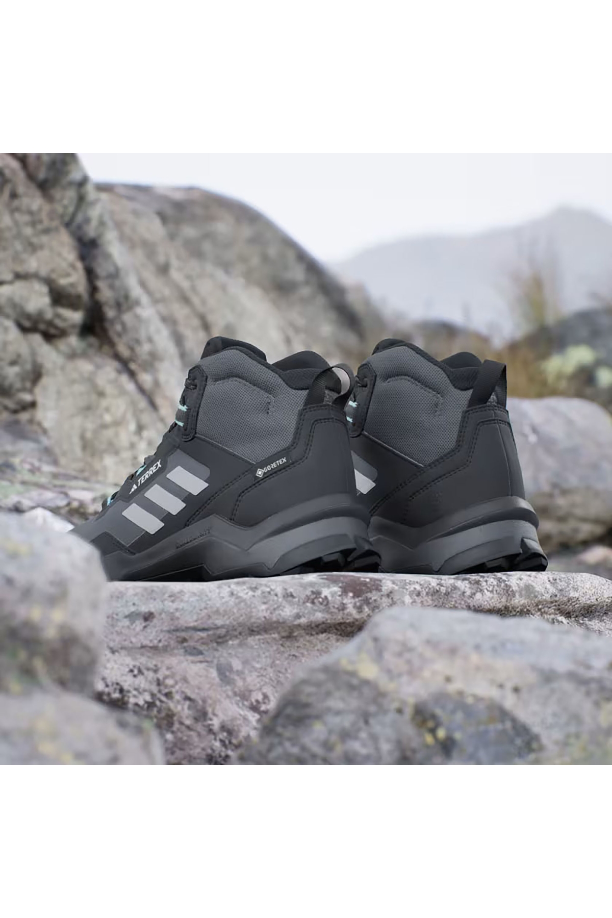 Adidas Adidas Siyah Kadın Koşu - Yürüyüş Spor Ayakkabı Terrex Ax4 Mid Gtx Hq1049 Sneaker | Flo Siyah - 5. görsel