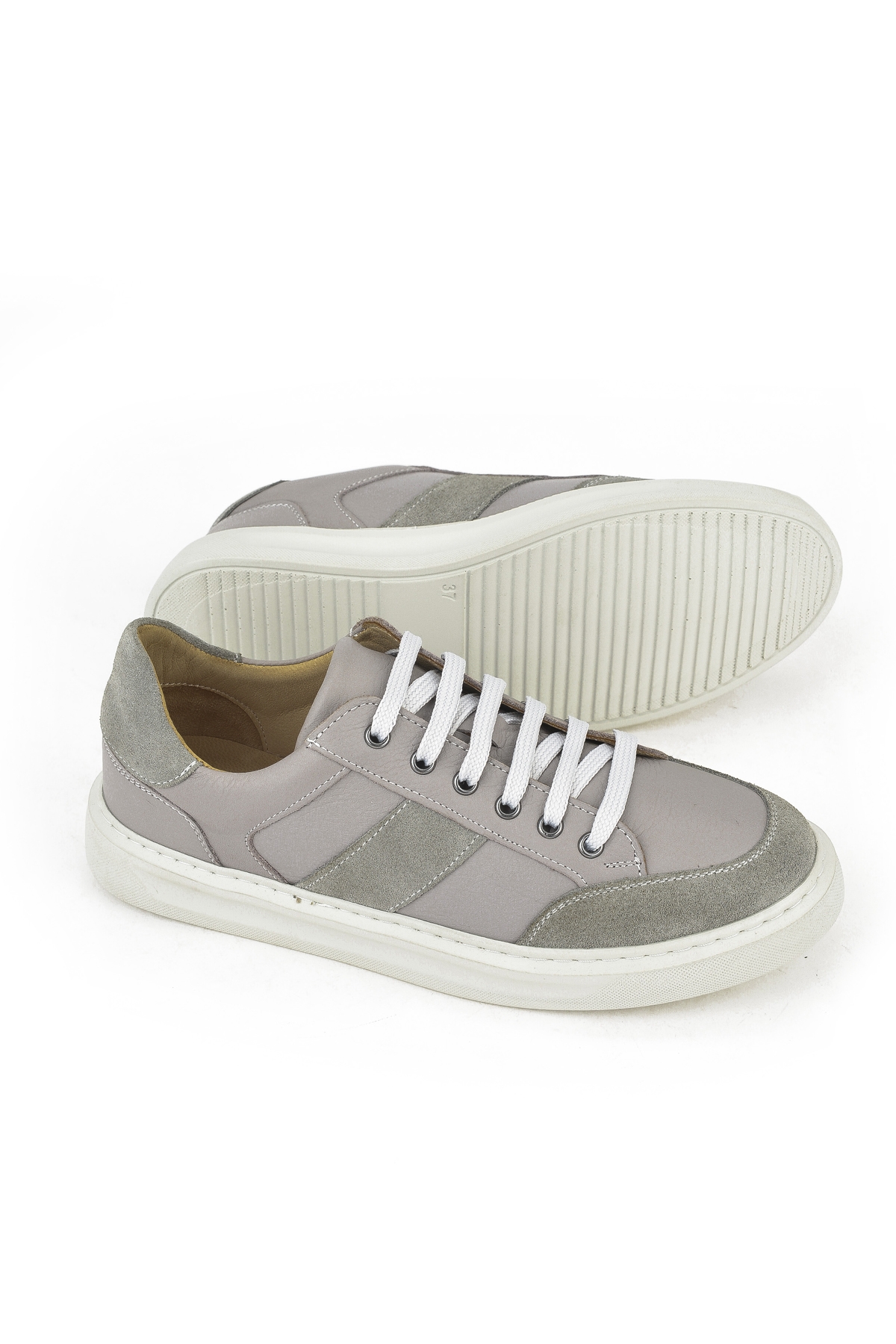 Kadın Hakiki Deri Ayakkabı 1411035Z6022 Taş - Görsel 5