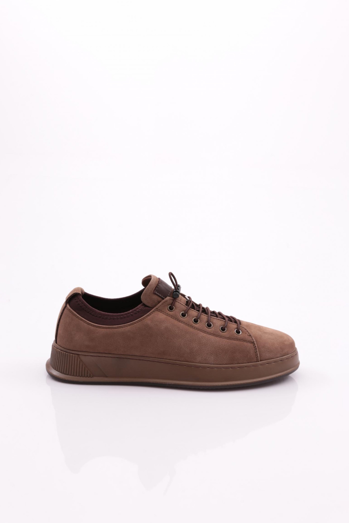 6641 Erkek Kalin Taban Bağcikli Sneaker Ayakkabi - Görsel 2