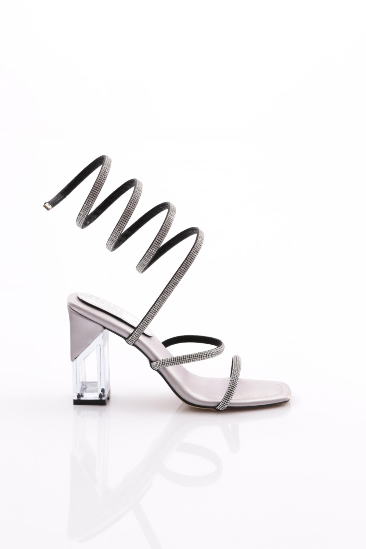 2024 Kadin İpli Bileği Saran Topuklu Abiye Ayakkabi - Görsel 2