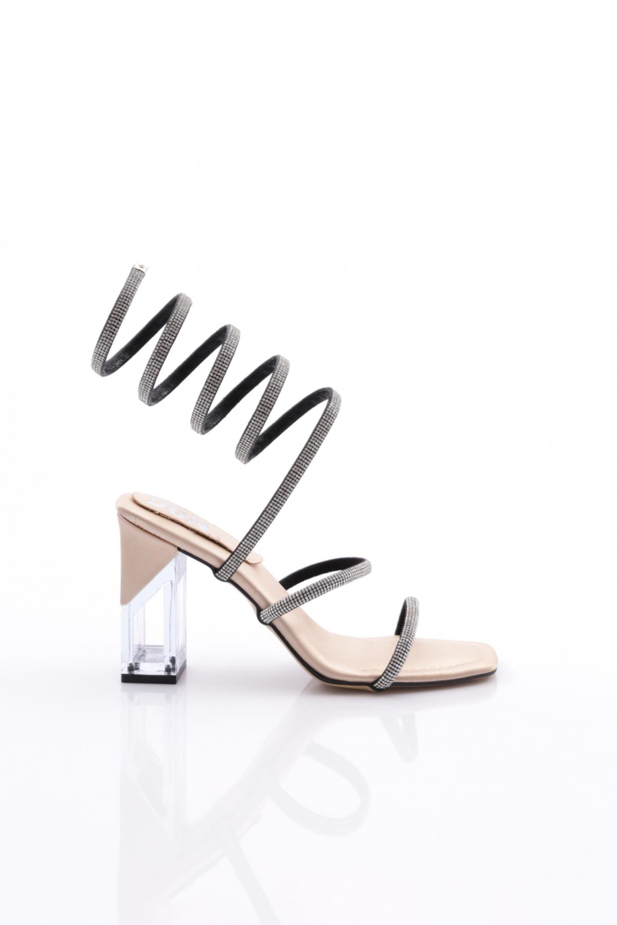 2024 Kadin İpli Bileği Saran Topuklu Abiye Ayakkabi - Görsel 2