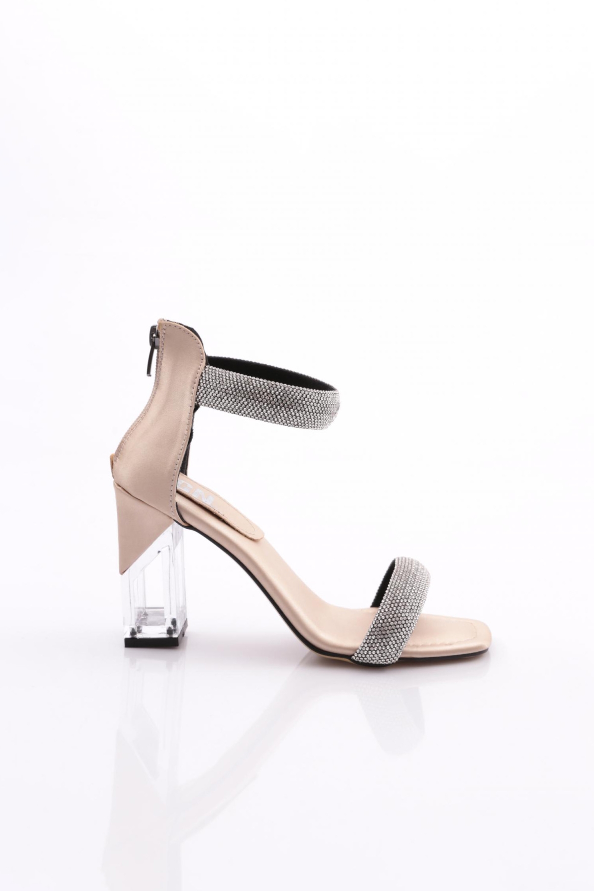 2028 Kadin Bileği Taş Süslemeli Abiye Topuklu Ayakkabi - Görsel 2