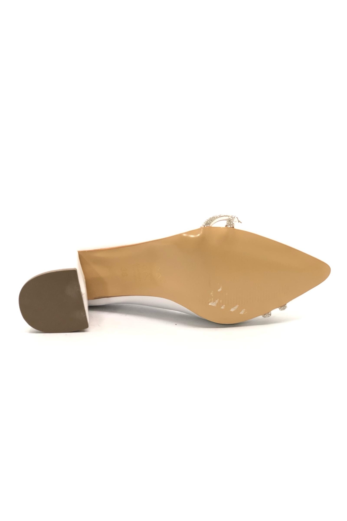 Çapraz Taş Detaylı Topuklu Kadın Klasik Ayakkabı - Görsel 6