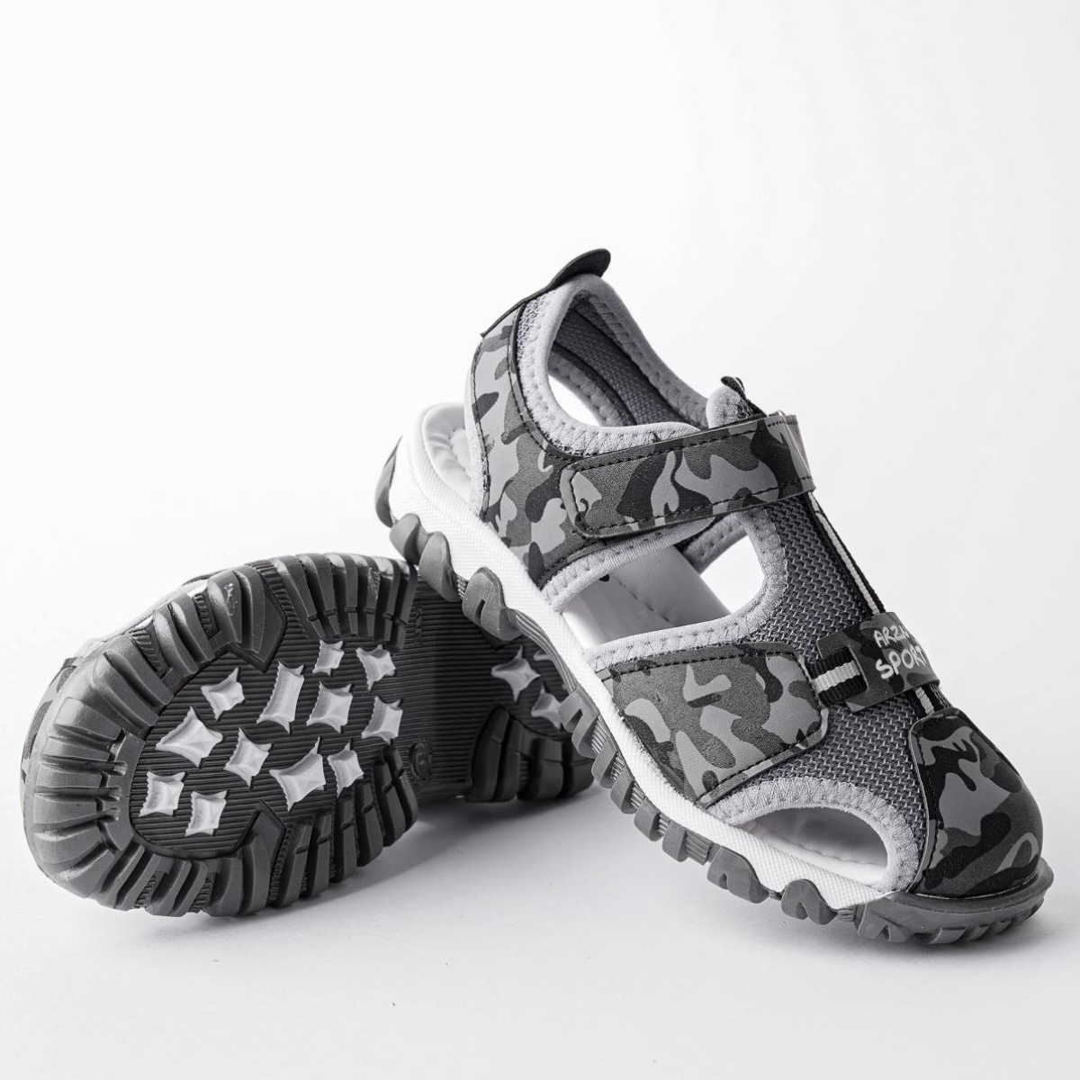 TWEETY Garantili Günlük Ortopedik Hafif Taban Önü Kapalı Cırtlı Unisex Çocuk Sandalet - Görsel 6