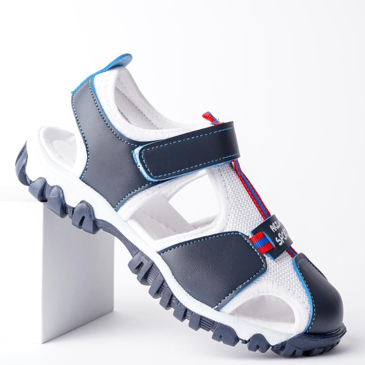 TWEETY Garantili Günlük Ortopedik Hafif Taban Önü Kapalı Cırtlı Unisex Çocuk Sandalet - Görsel 5