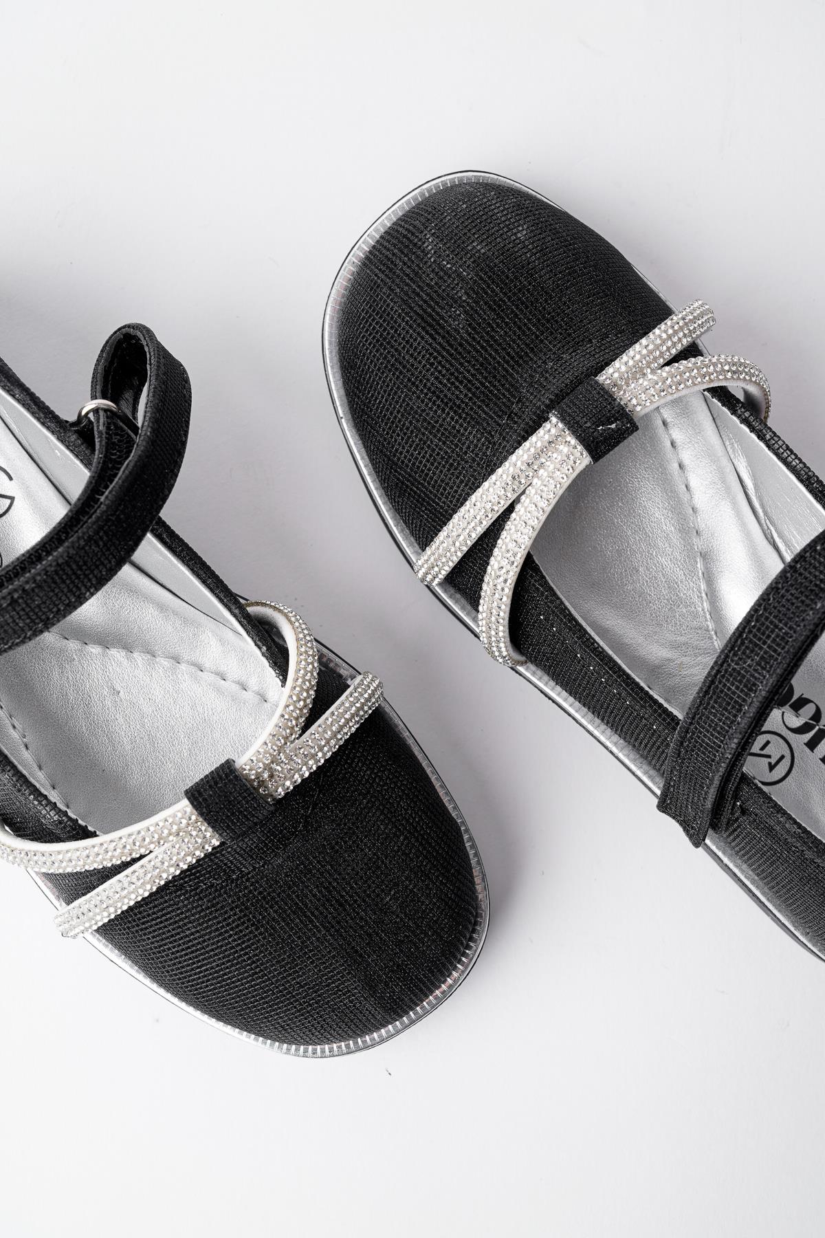 UNİCORN Garantili Günlük Ortopedik Hafif Taban Taşlı ve Cırtlı Kız Çocuk Babet - Görsel 4