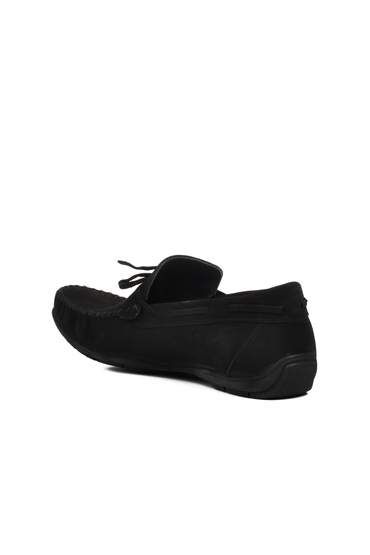 D7217 Siyah Nubuk Hakiki Deri Erkek Günlük Ayakkabı - Görsel 5