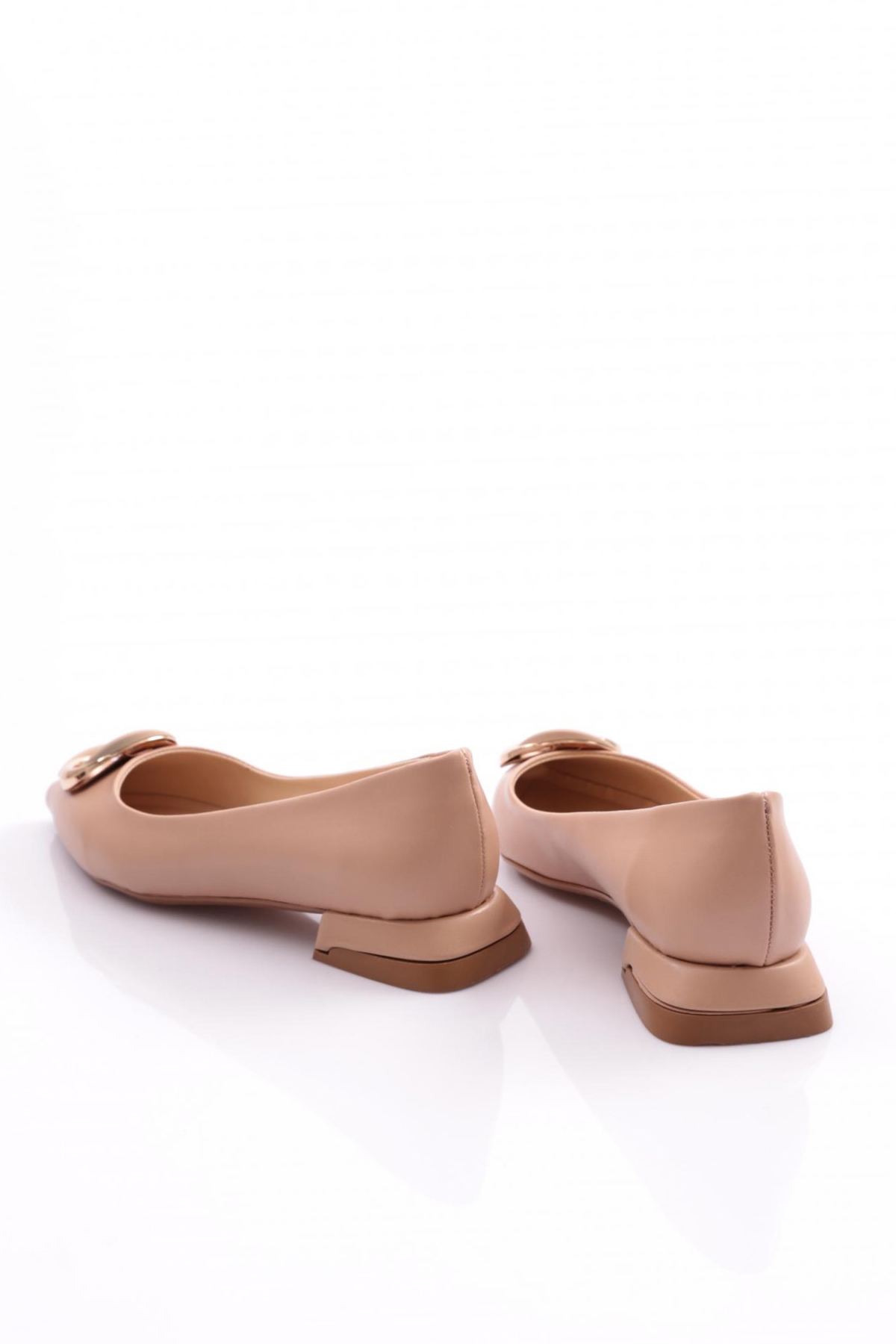 2810 Kadin Yuvarlak Tokali Babet - Görsel 4