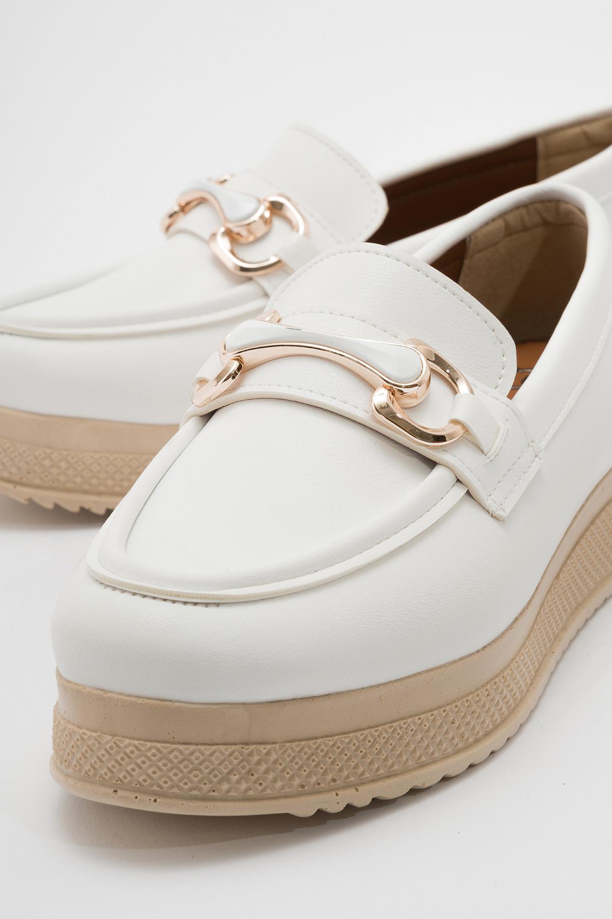 Kadın Günlük Ayakkabı BEYAZ CİLT - Görsel 4