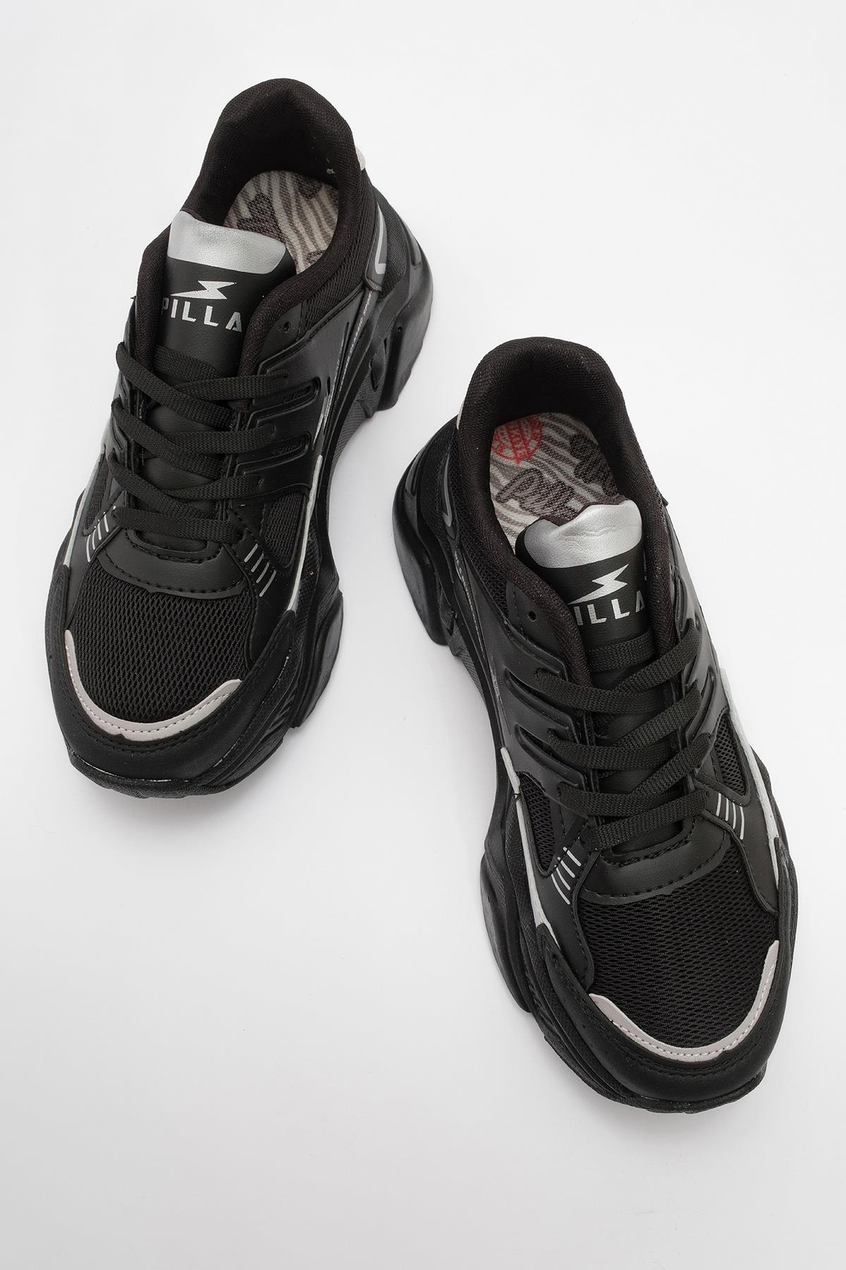 Kadın Anorak Spor Ayakkabı SİYAH GÜMÜŞ - Görsel 6