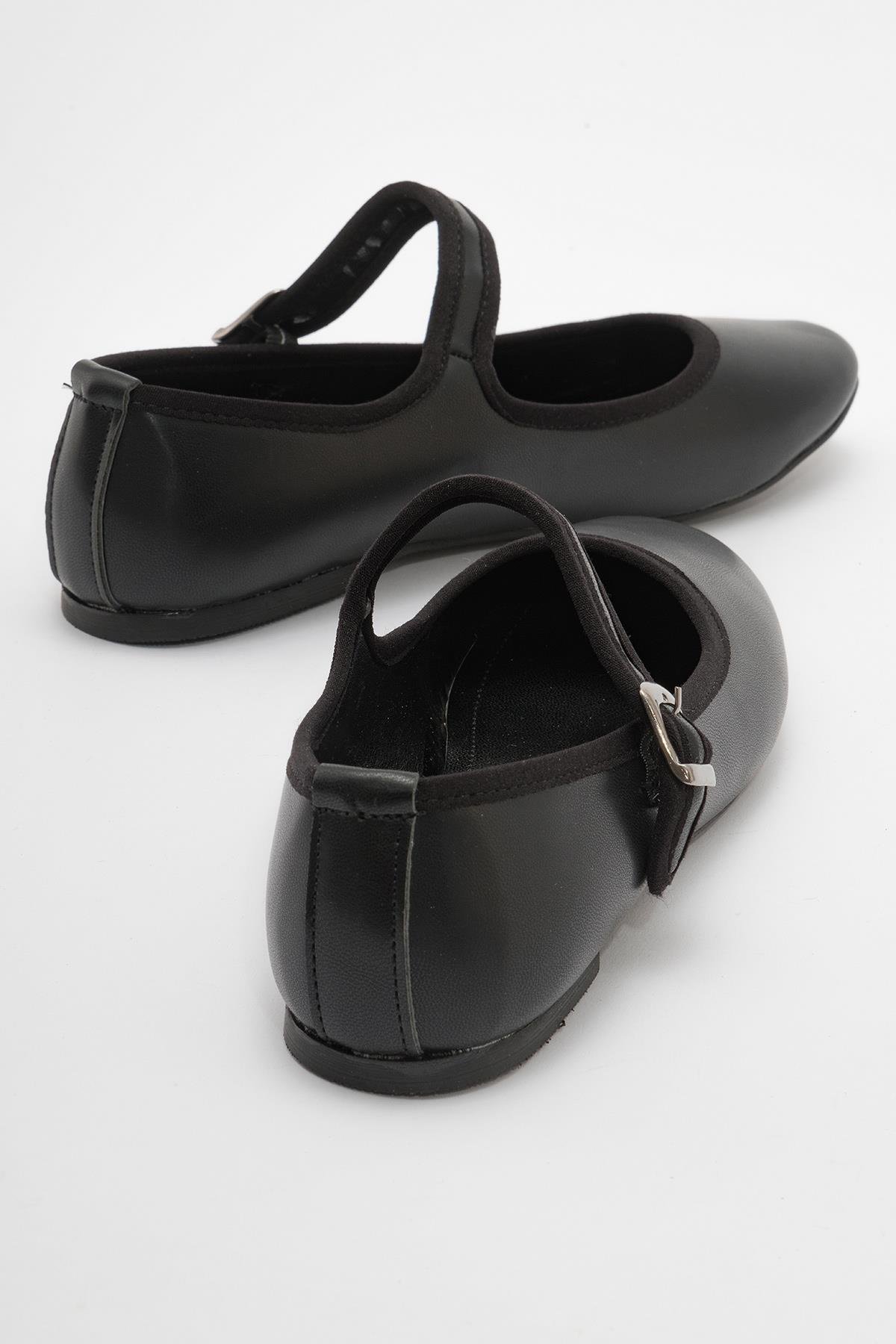 Kadın Tek Tokalı Babet SİYAH CİLT - Görsel 5