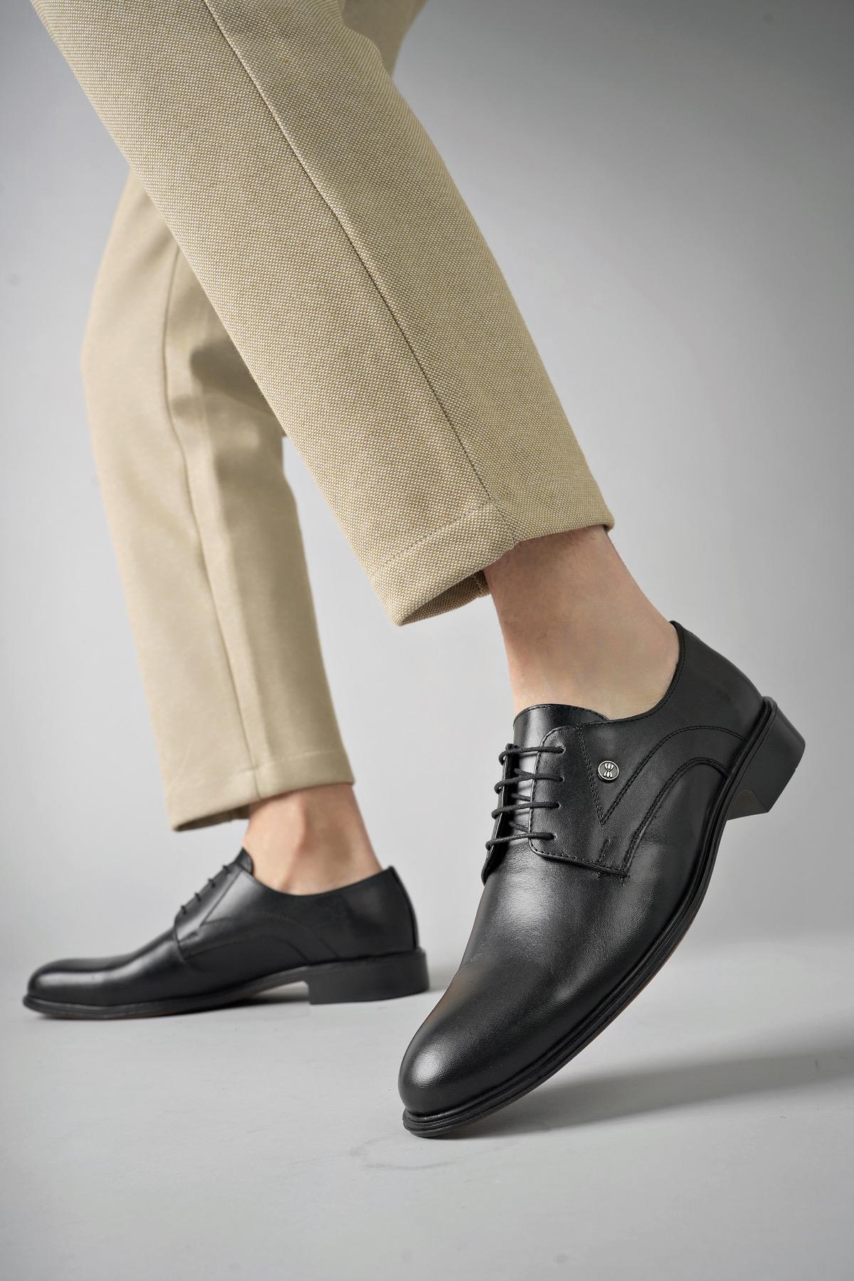 H0143 Garantili Erkek Günlük Klasik Hakiki Deri Ayakkabı - Görsel 3