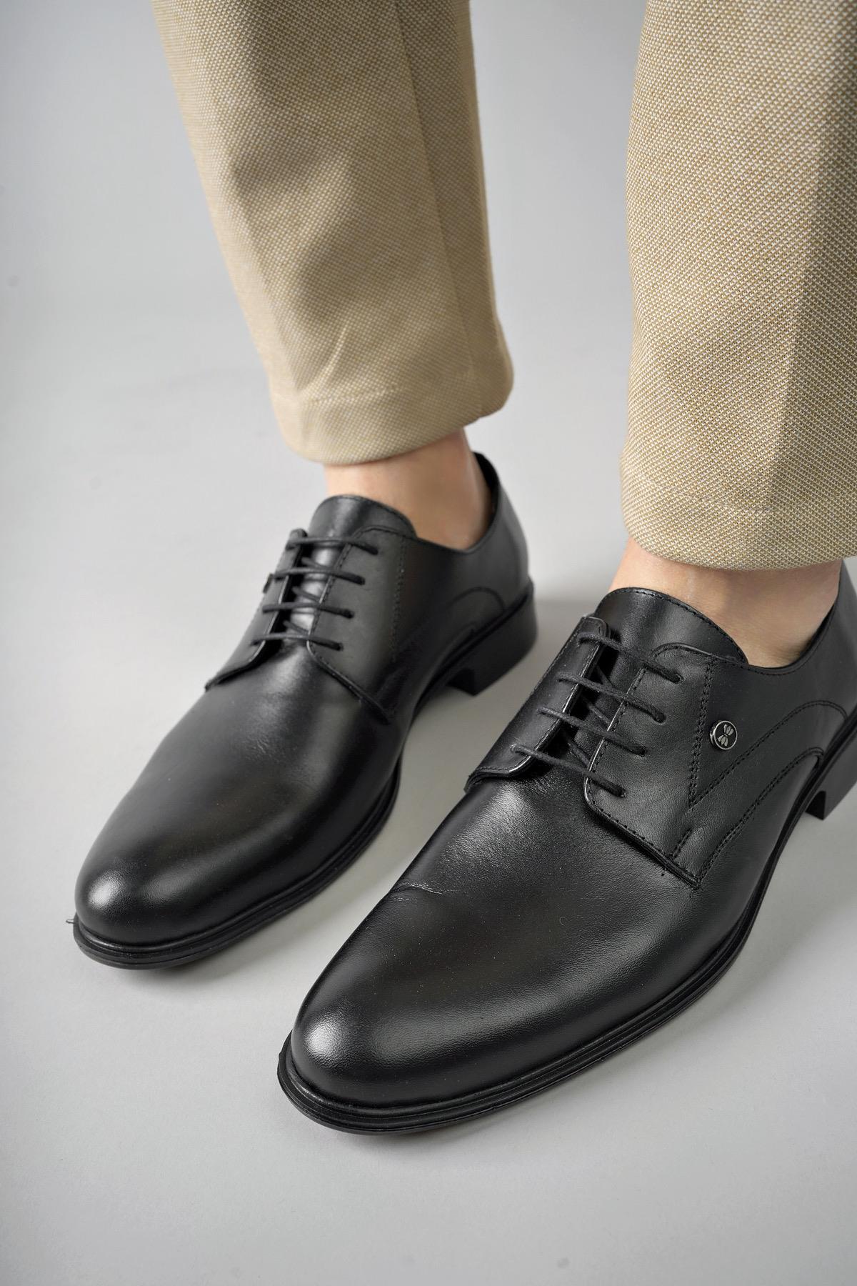 H0143 Garantili Erkek Günlük Klasik Hakiki Deri Ayakkabı - Görsel 5