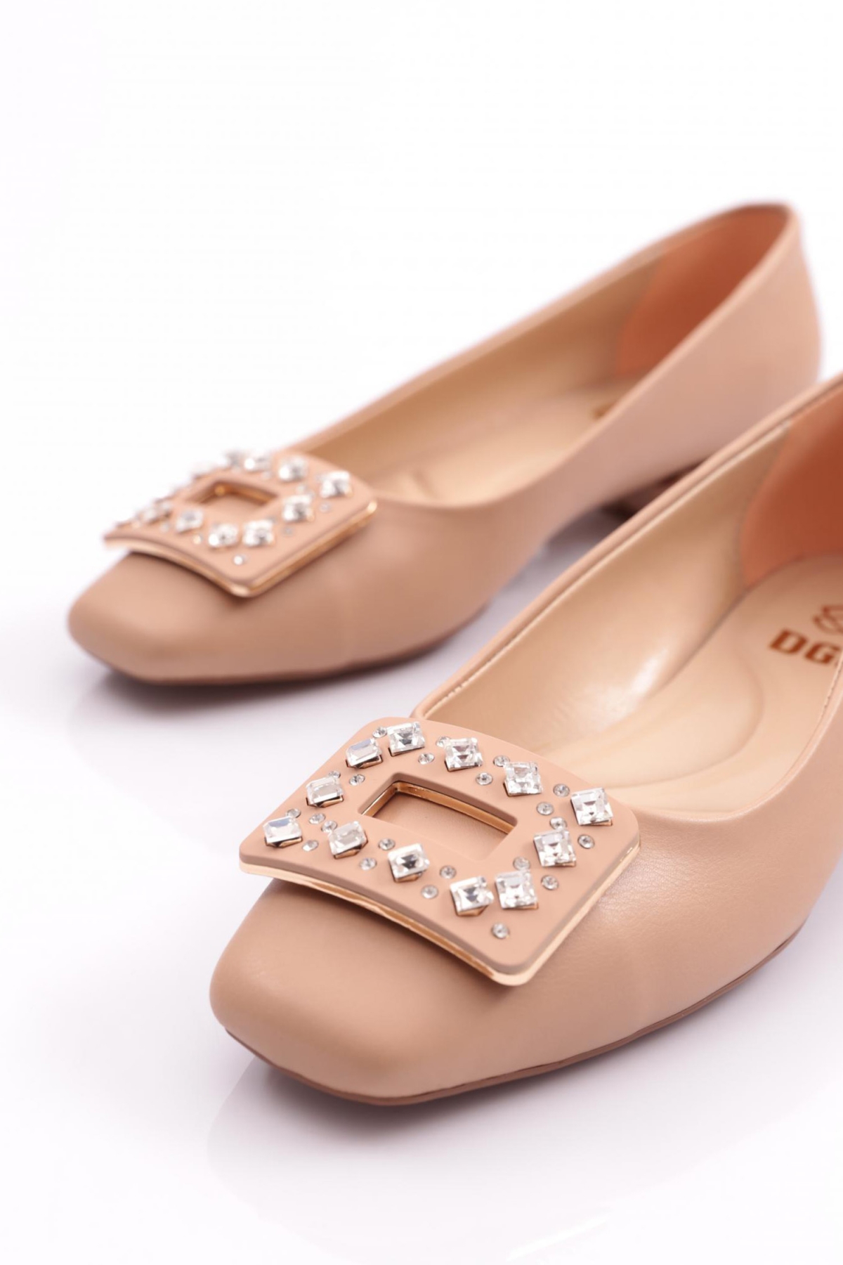 3845 Kadin Kare Tokali Topuklu Ayakkabi - Görsel 5