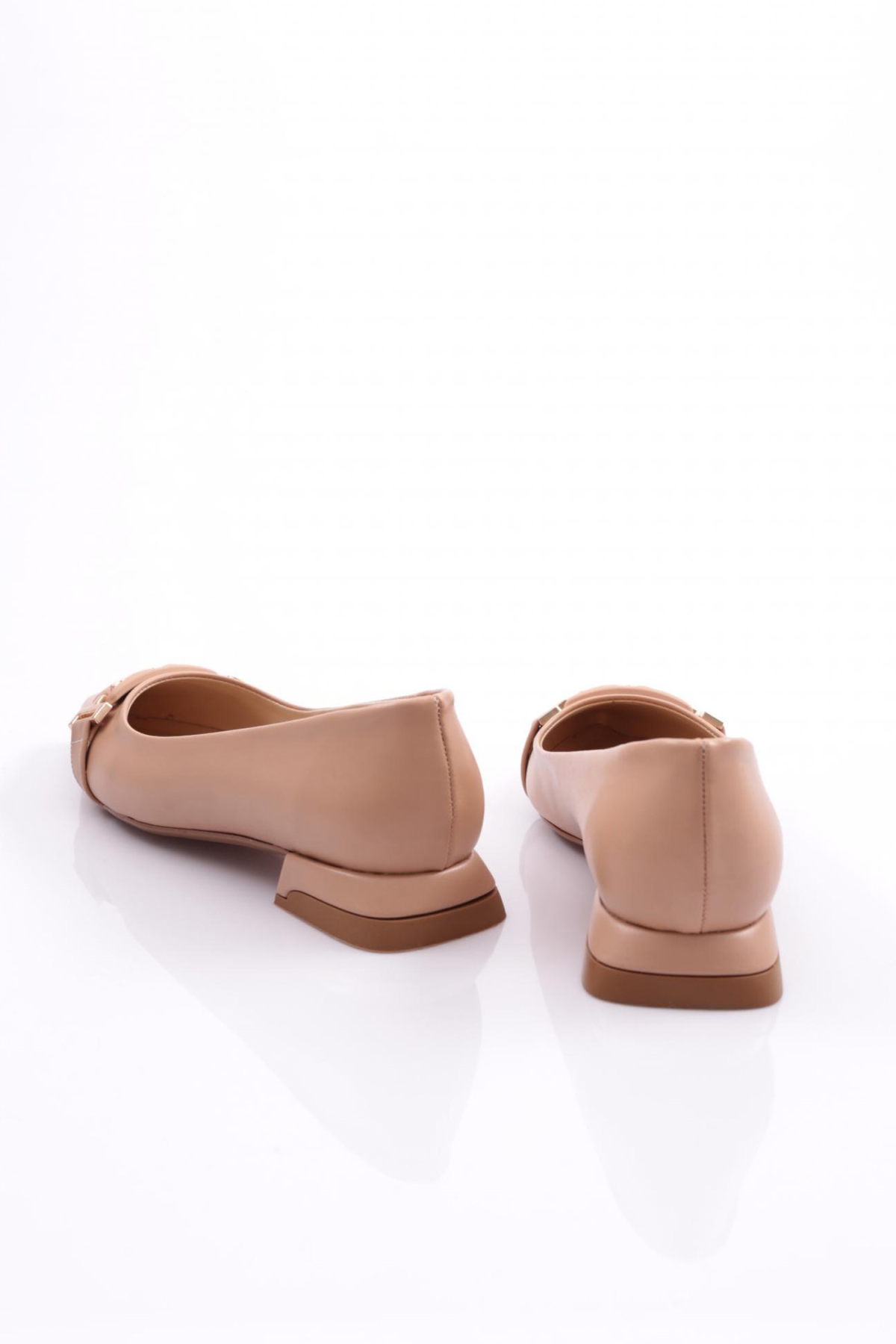 2885 Kadin Metal Aksesuarli Babet - Görsel 4