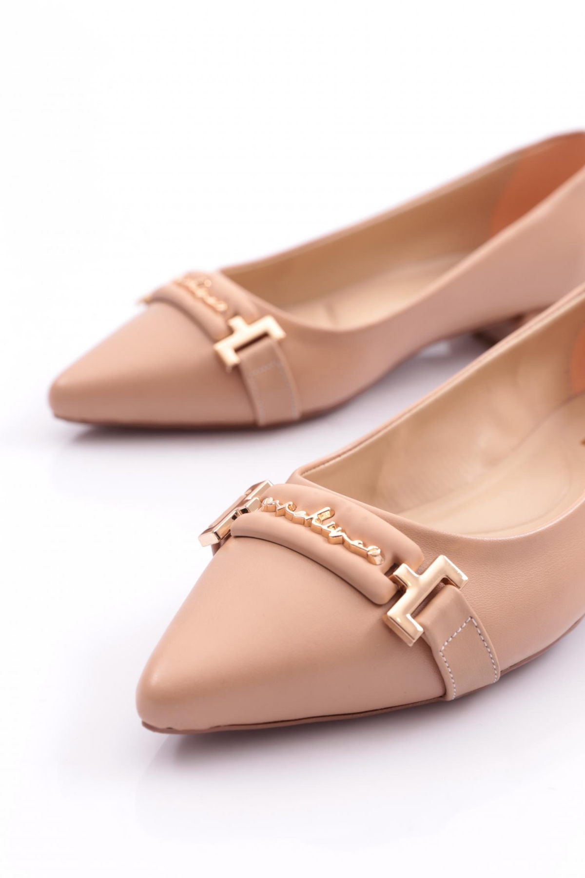 2885 Kadin Metal Aksesuarli Babet - Görsel 5