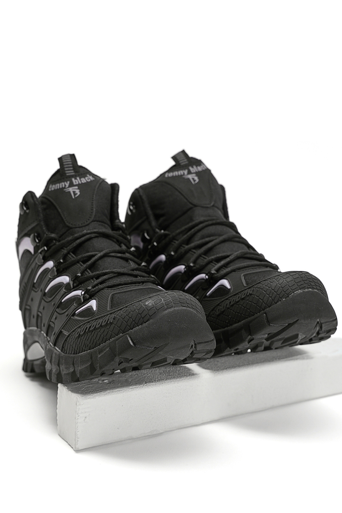 Unisex Siyah Açık Gri Rahat Kalıp Suı İtici Özellikli Bağcıklı Unisex Bot - Görsel 5