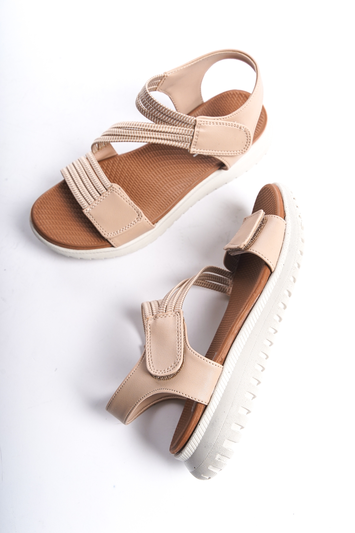 Garantili D458 Günlük Ortopedik Kadın Sandalet - Görsel 4