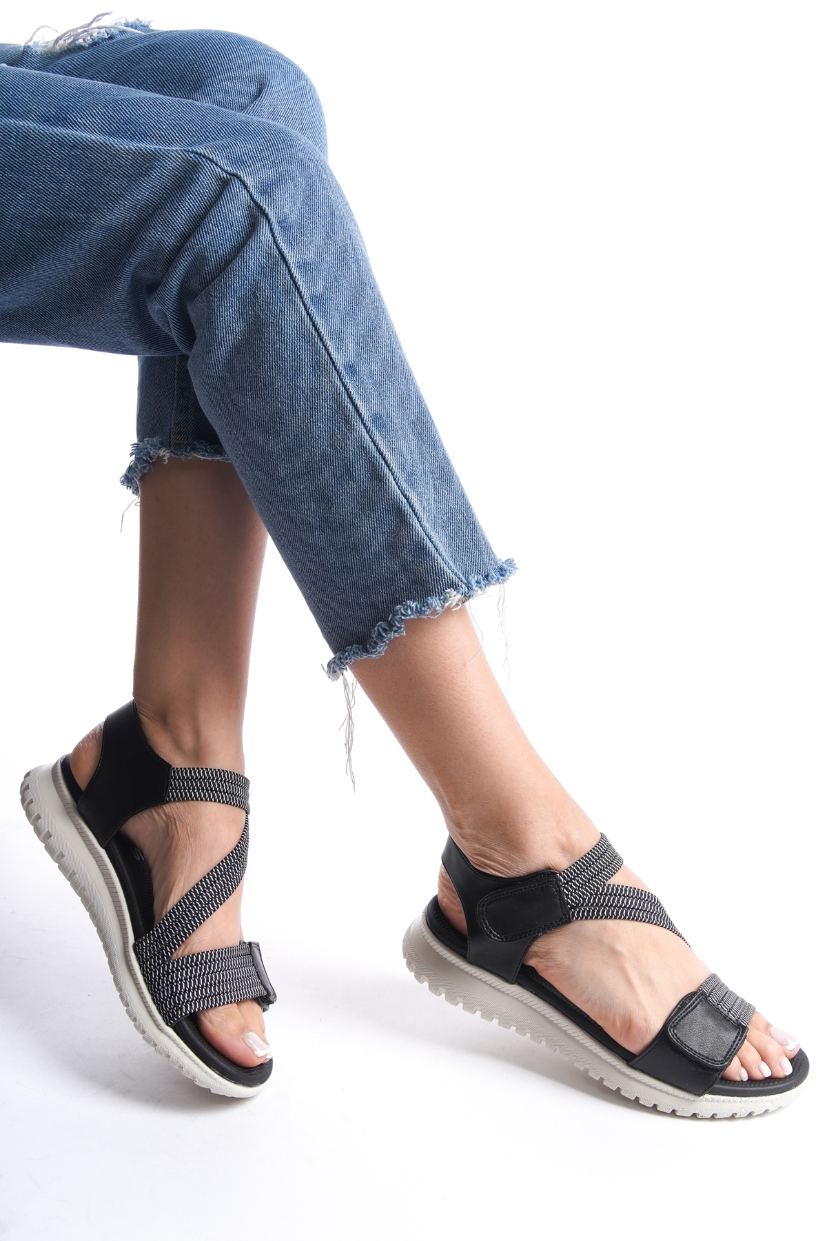 Garantili D458 Günlük Ortopedik Kadın Sandalet - Görsel 2