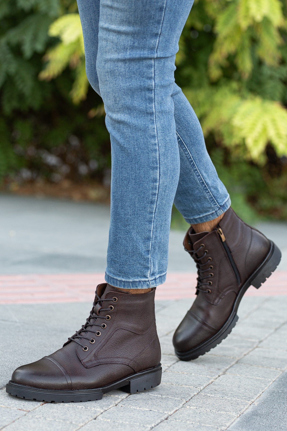 Garantili D4002 Hakiki Deri Soğuk Geçiremez Kışlık Erkek Bot - Görsel 5