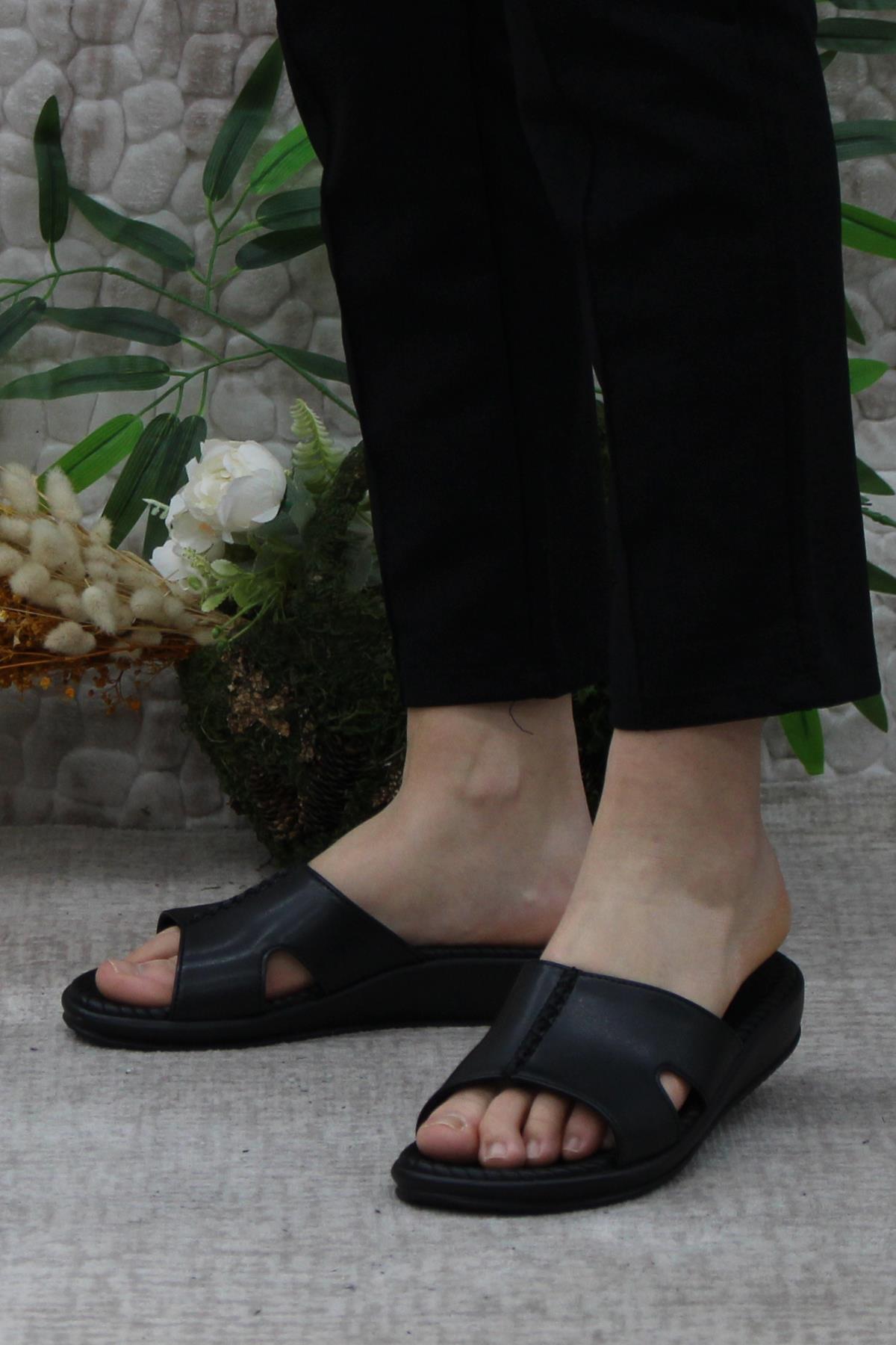 9200-3 Siyah Ortopedik Rahat Kadın Terlik - Görsel 4