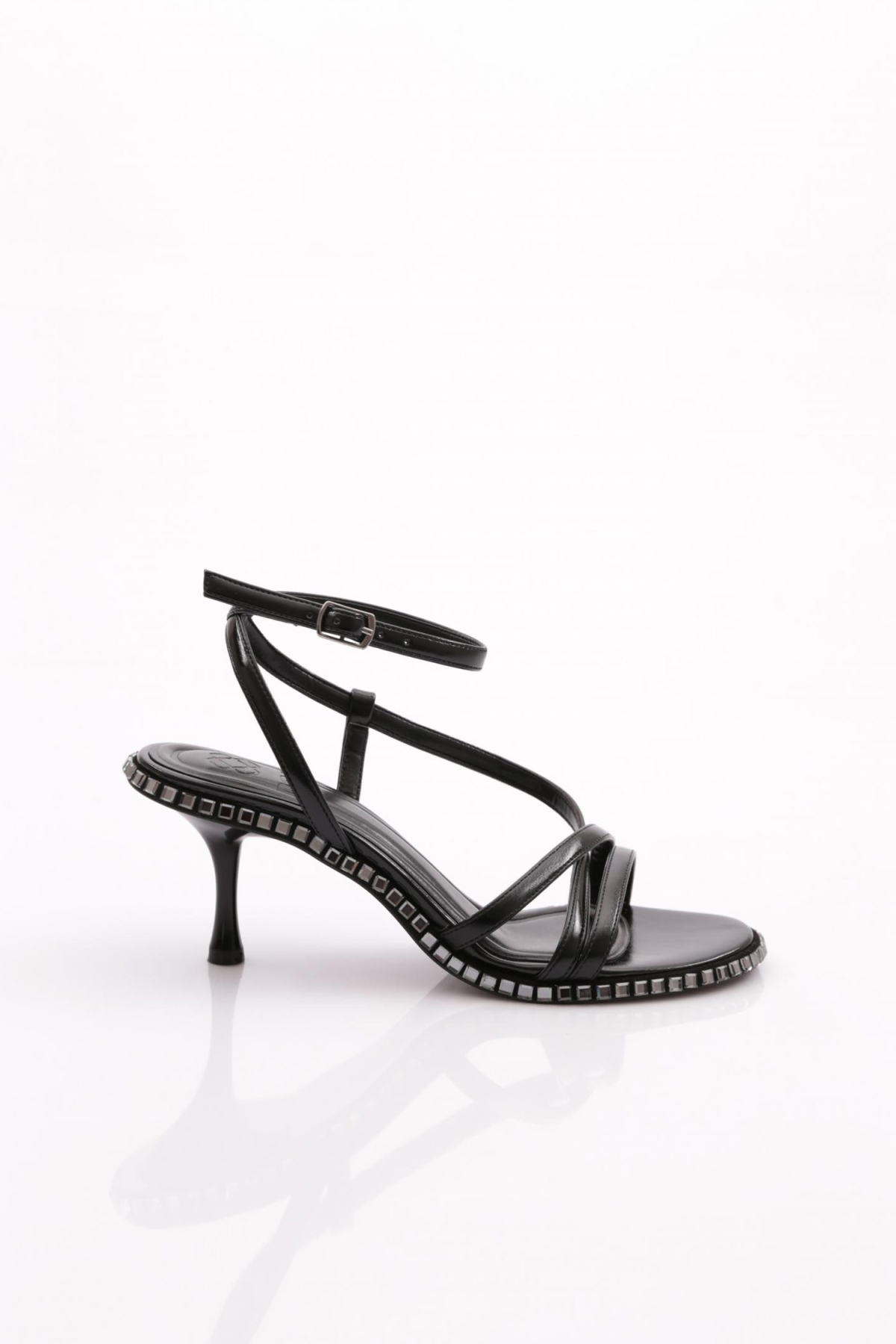 2418 Kadin Bilekten Bağlamali Topuklu Abiye Ayakkabi - Görsel 2