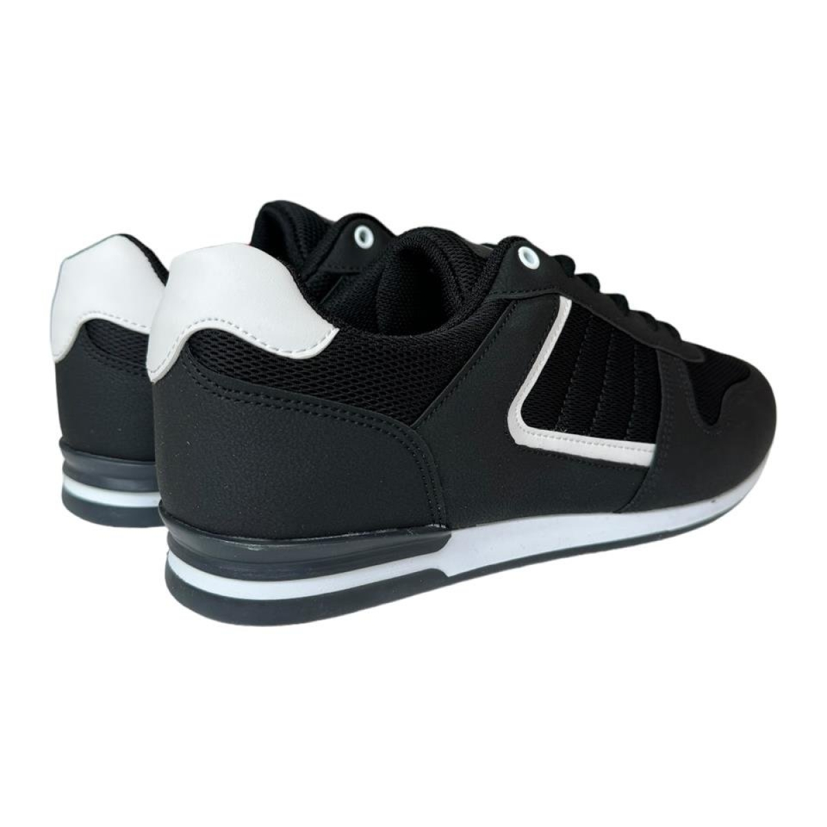 Erkek Günlük Spor Ayakkabı SİYAH - BEYAZ - Görsel 3