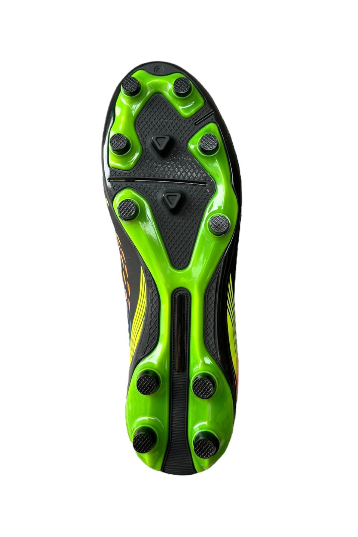 Erkek TPU Taban Halı Saha Krampon Futbol Ayakkabısı SİYAH - SARI - Görsel 5