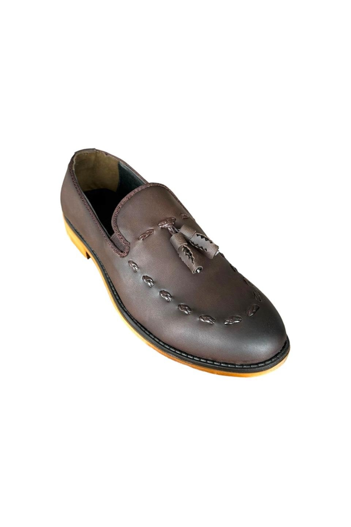Erkek Klasik Loafer Ayakkabı KAHVERENGİ - Görsel 4