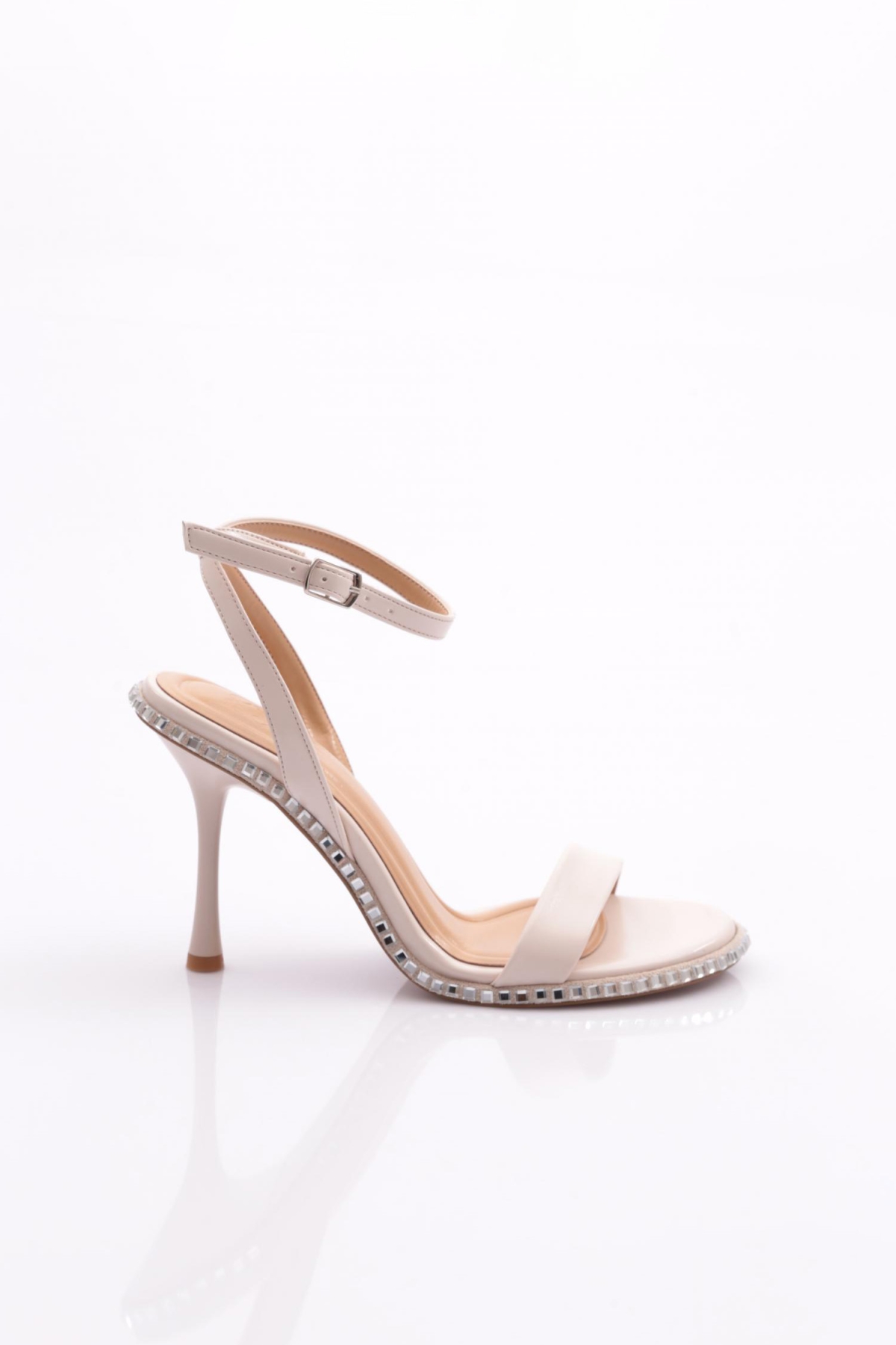 2414 Kadin Taş İşli Topuklu Abiye Ayakkabi - Görsel 2