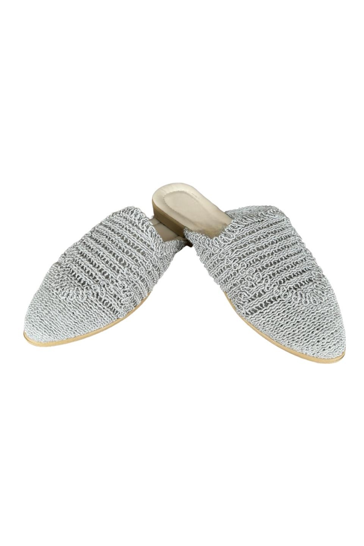 Kadın Dantel İşlemeli Terlik GRİ - Görsel 3
