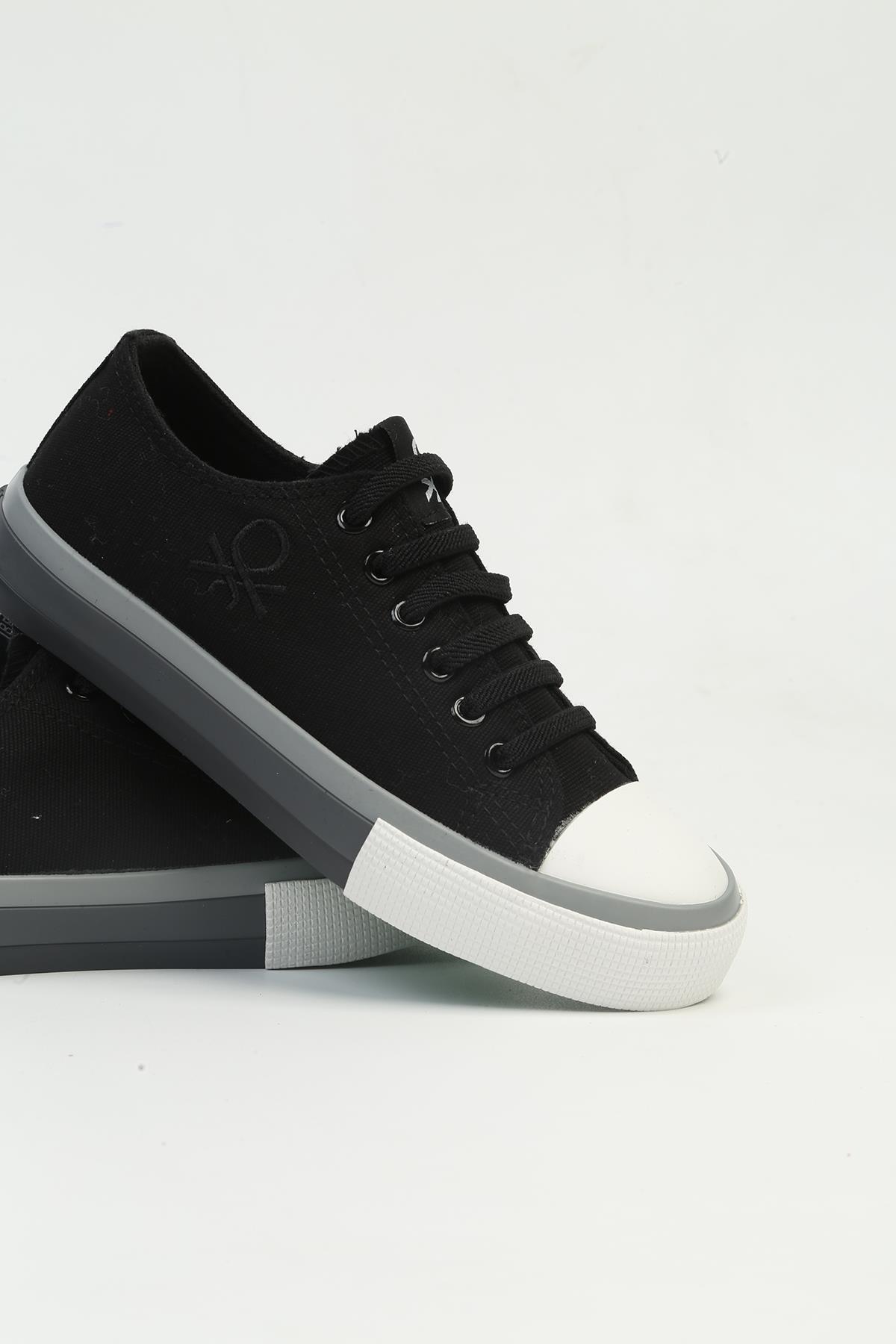 ® İTHAL Siyah Beyaz Çocuk Spor AyakkabıBNI-10041 - Görsel 7