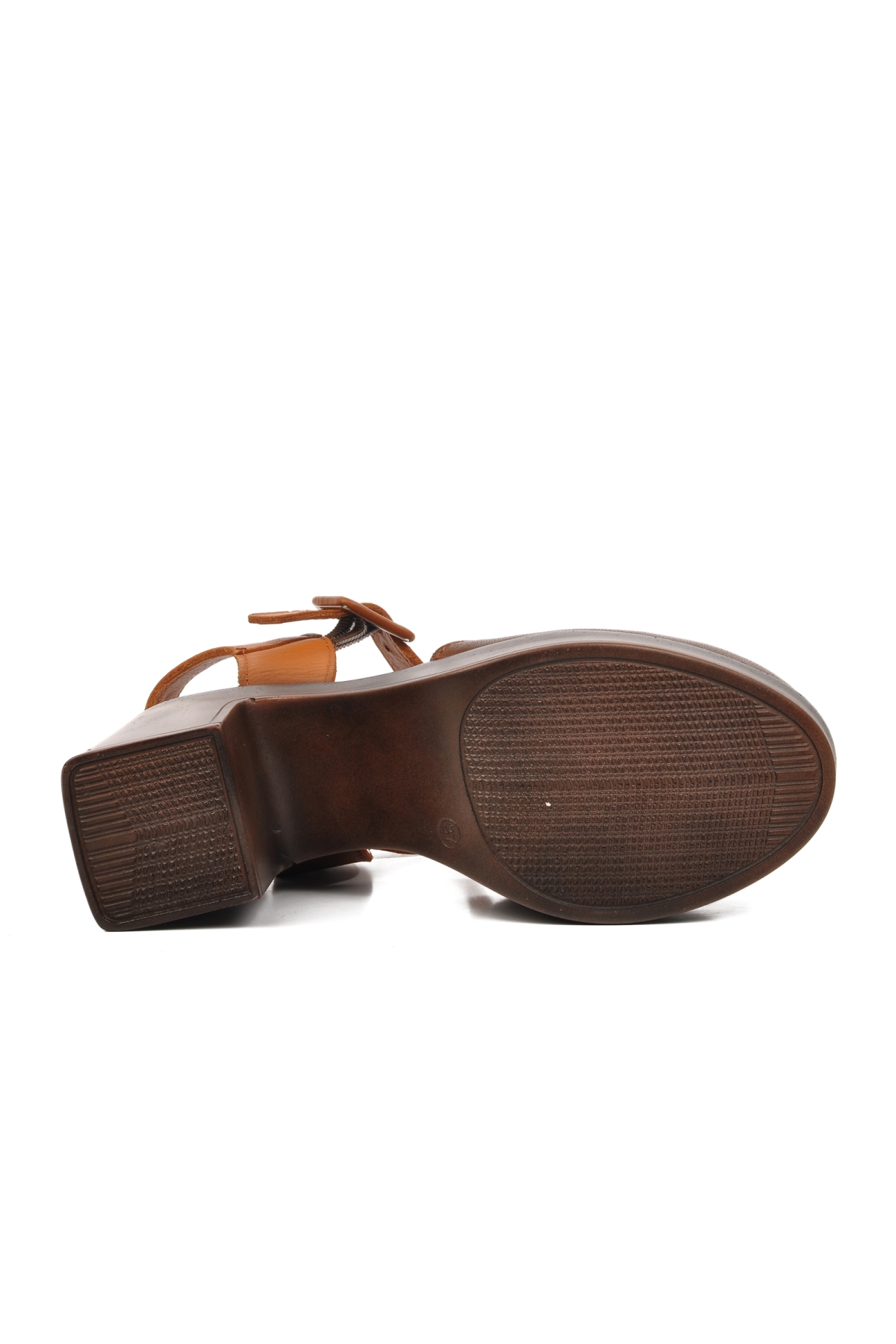 2217001Y Taba Hakiki Deri Kadın Topuklu Ayakkabı - Görsel 6