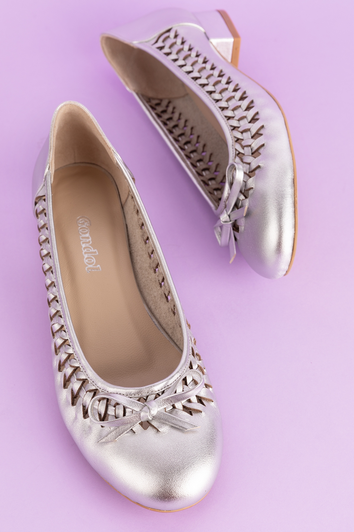 Gondol Kadın Hakiki Deri Günlük Kısa Topuklu Babet ss.2024 - Görsel 3