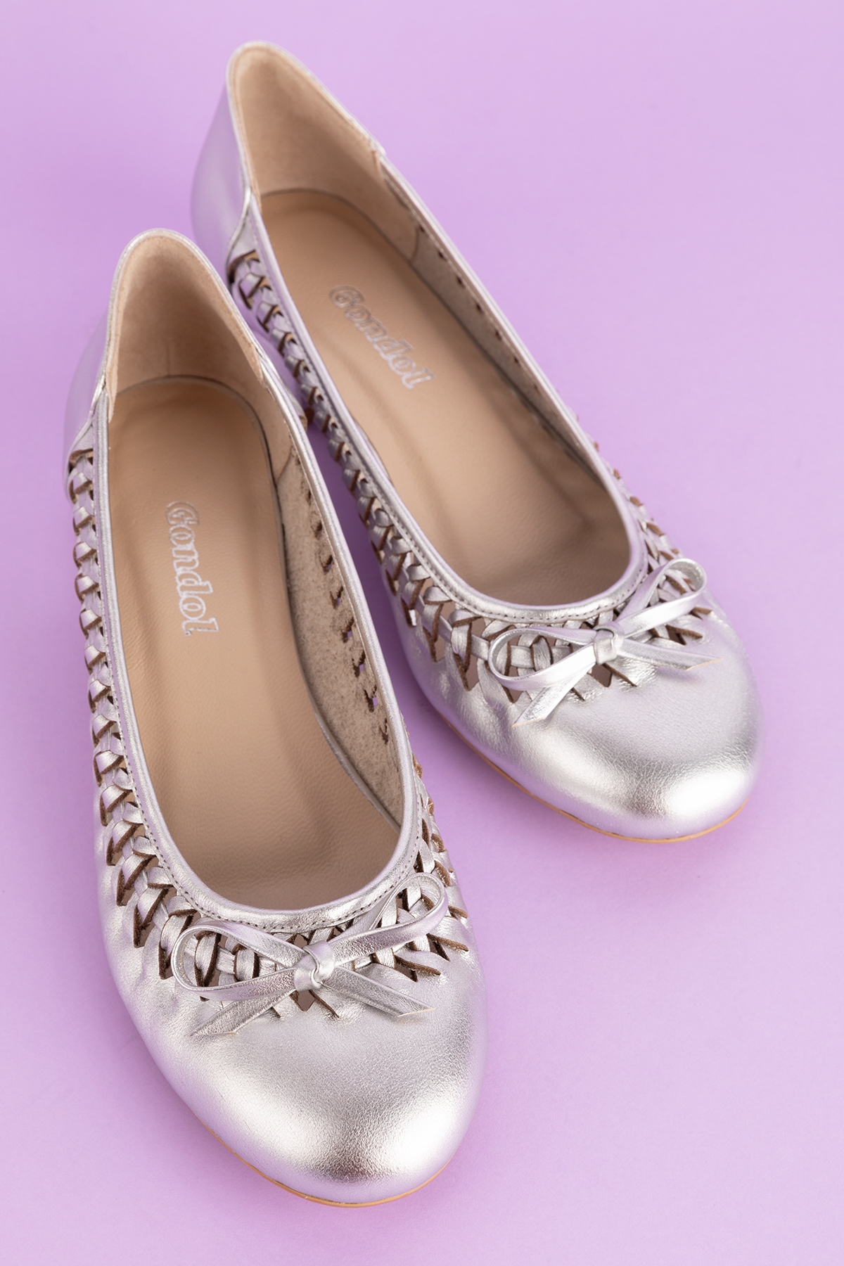 Gondol Kadın Hakiki Deri Günlük Kısa Topuklu Babet ss.2024 - Görsel 4