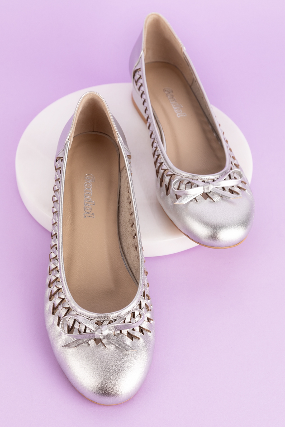 Gondol Kadın Hakiki Deri Günlük Kısa Topuklu Babet ss.2024 - Görsel 7