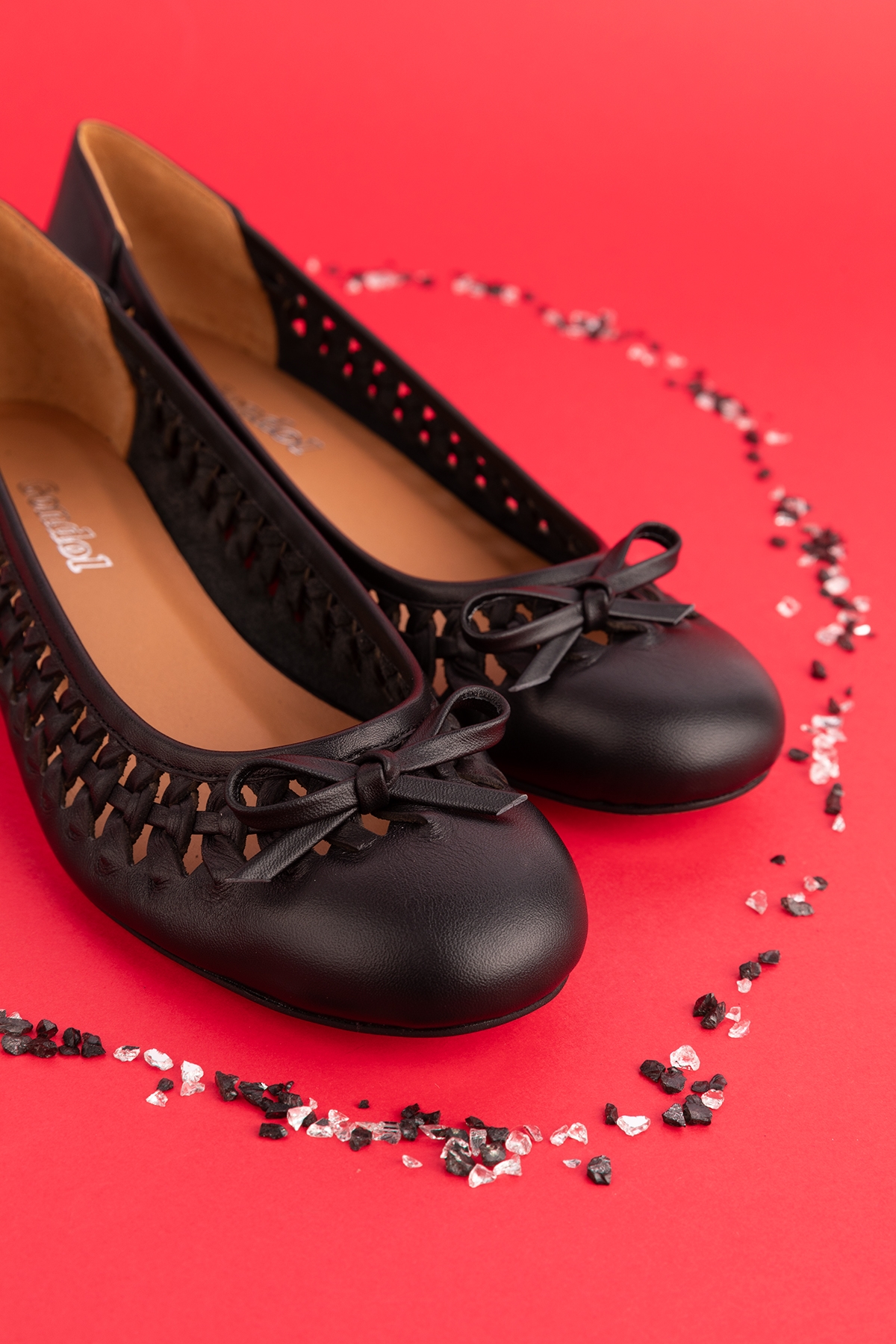 Gondol Kadın Hakiki Deri Günlük Kısa Topuklu Babet ss.2024 - Görsel 8