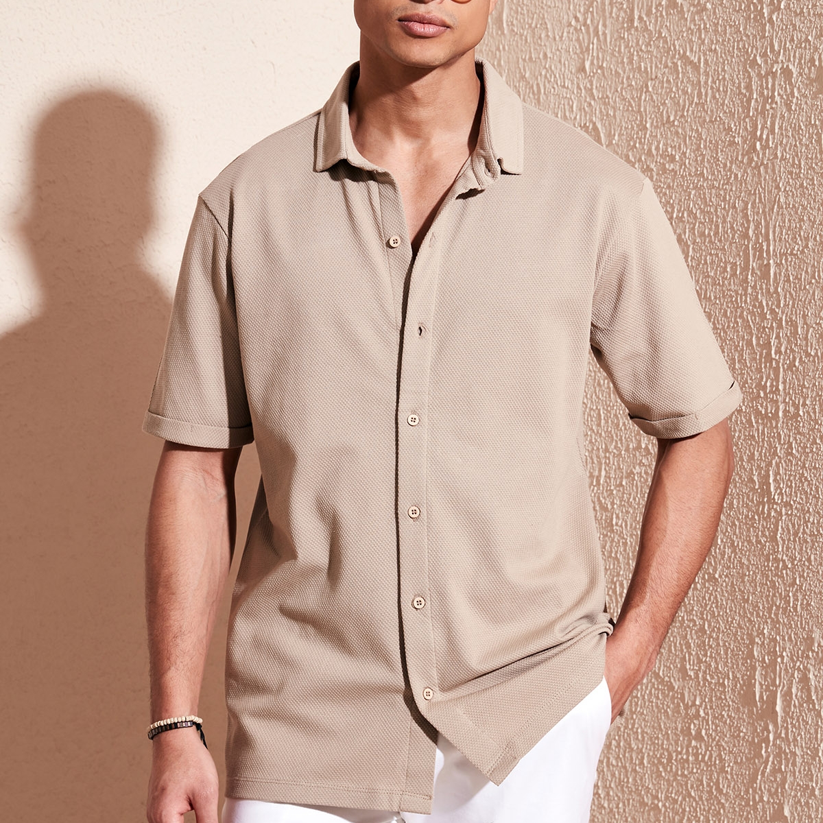 BurattiErkek Gömlek 5902724 VİZON