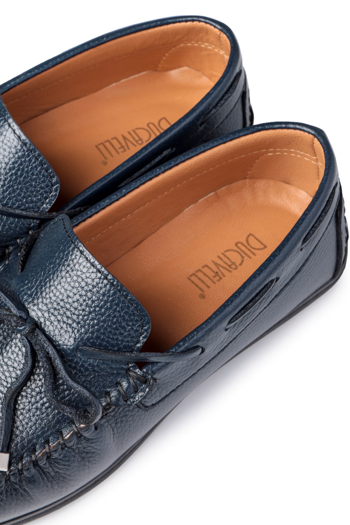 Borde Hakiki Deri Erkek Günlük Ayakkabı, Loafer Ayakkabı, Hafif Ayakkabı - Görsel 5