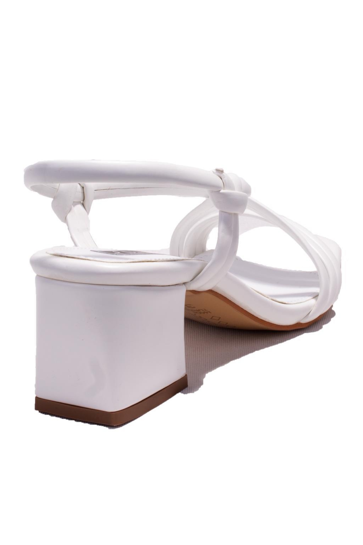 DZA07-928085 Beyaz Klasik Topuklu Kadın Ayakkabı - Görsel 5