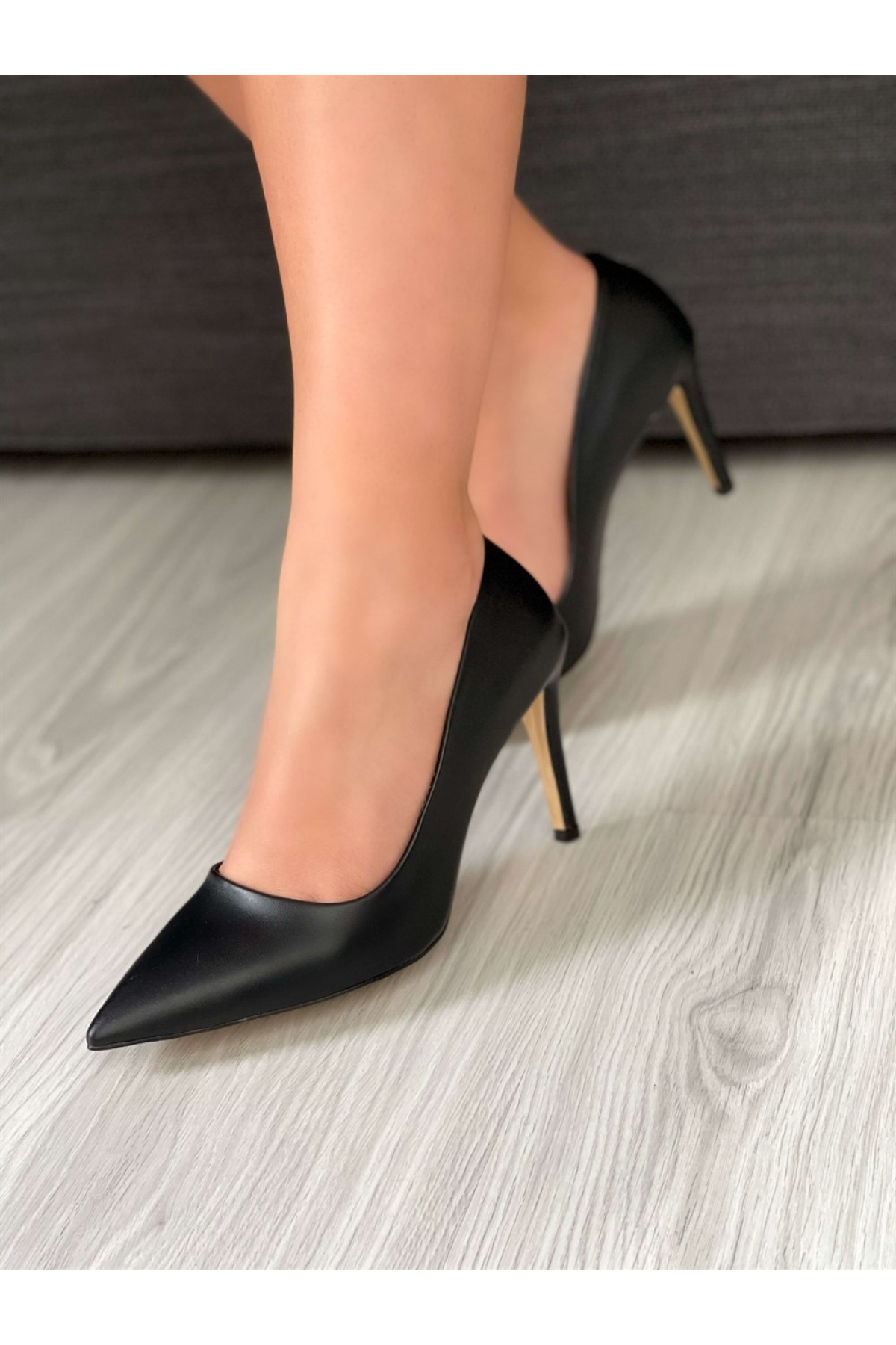 Nish Exclusive 4292 Kadın Hakiki Deri Klasik Stiletto