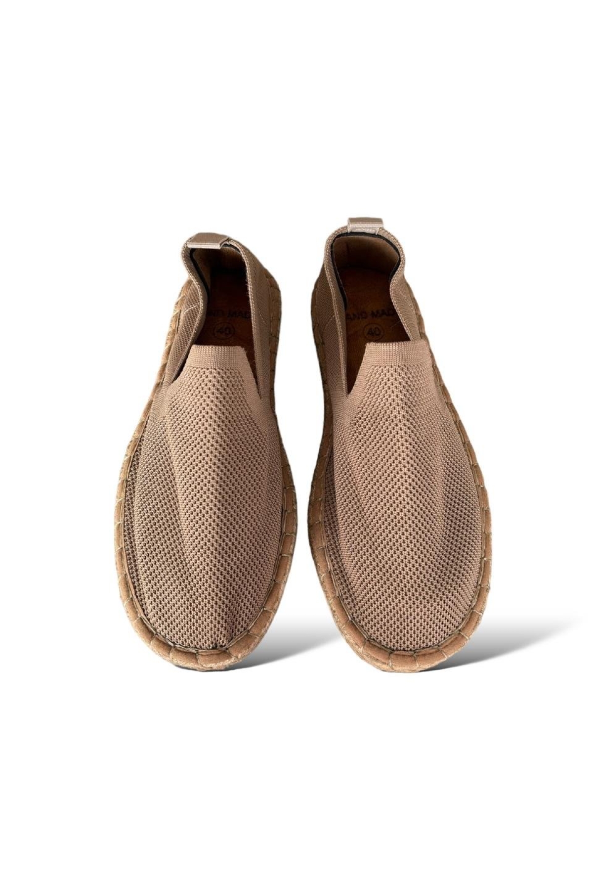 Unisex El Yapımı Triko Espadril KUM - Görsel 3