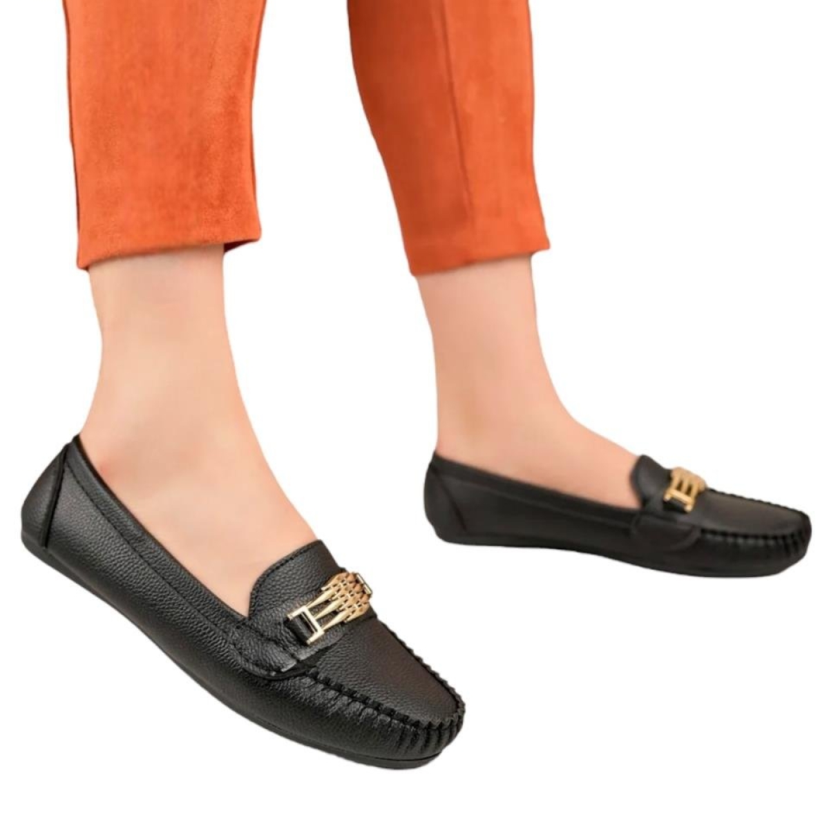 Kadın Hafif Taban Günlük Rahat Babet SİYAH - Görsel 9