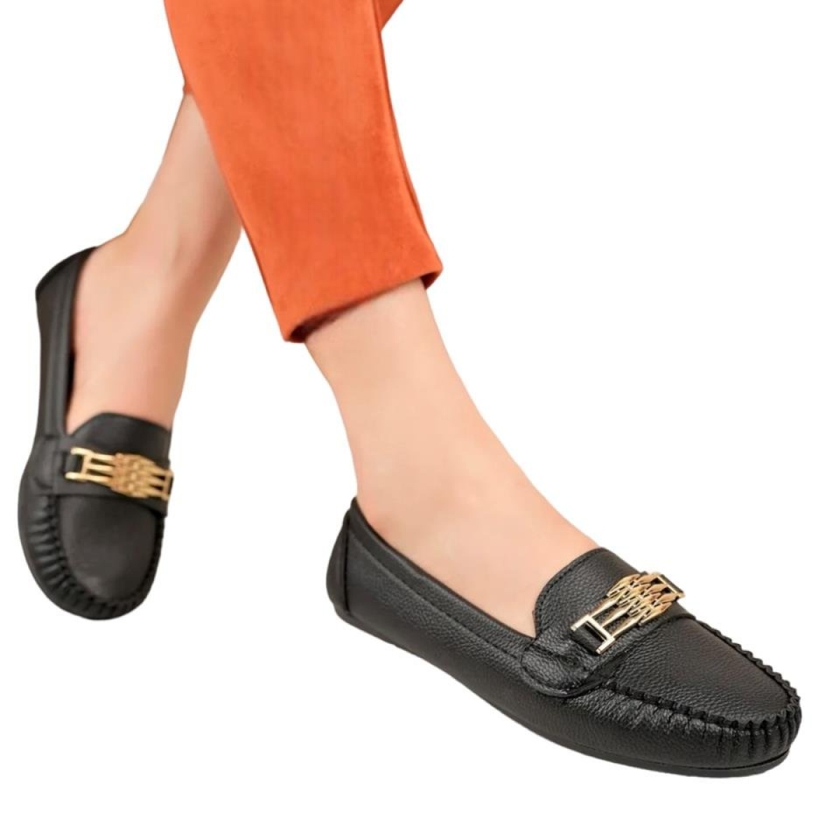 Kadın Hafif Taban Günlük Rahat Babet SİYAH - Görsel 10