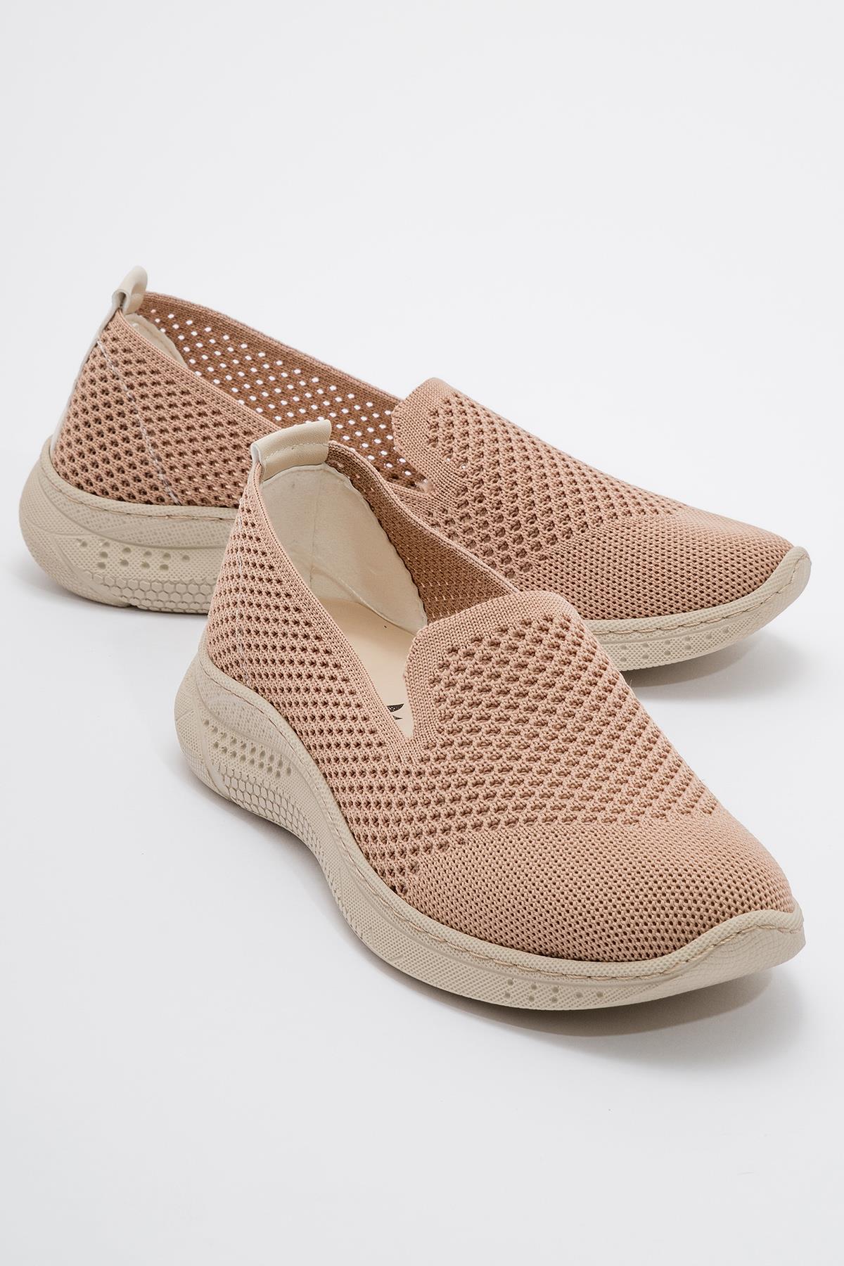 Kadın Triko Spor Babet NUDE NUDE - Görsel 2