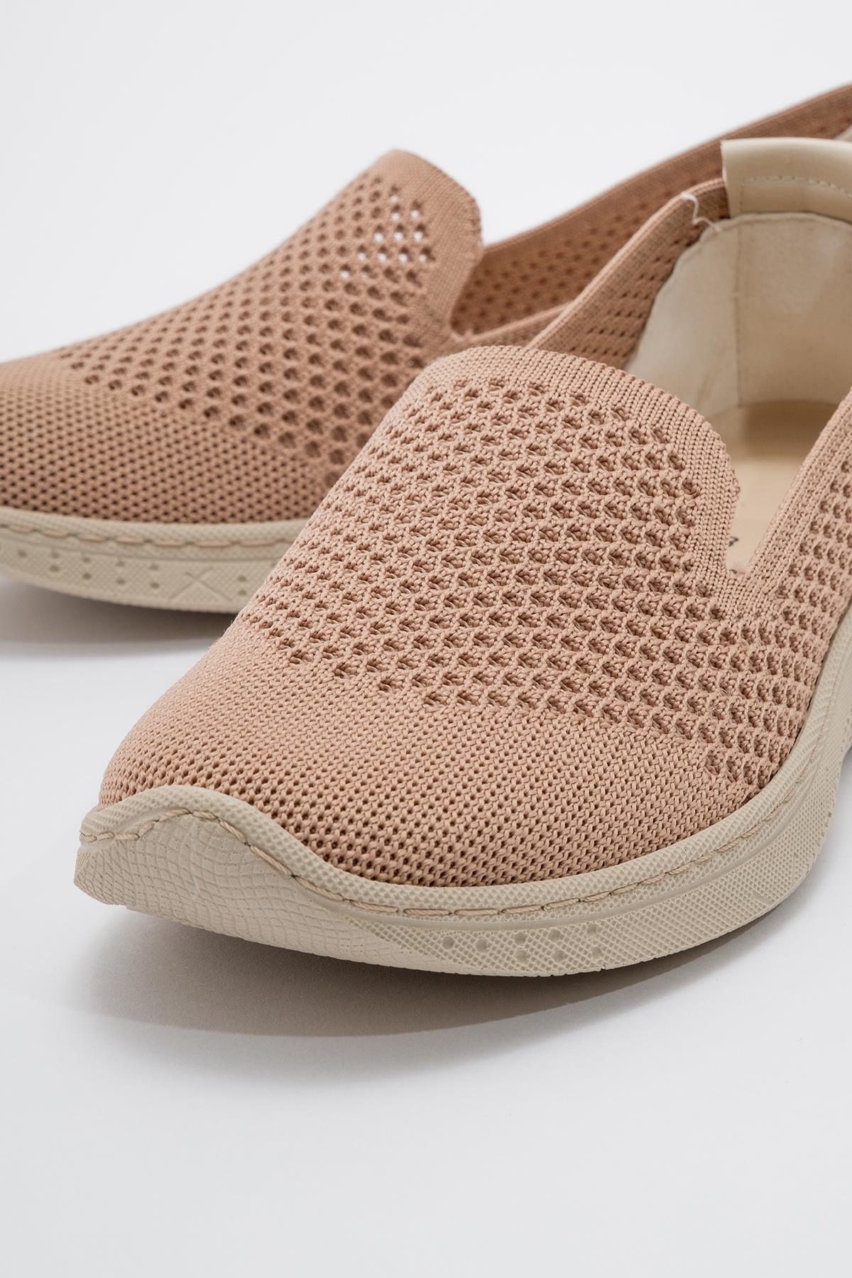 Kadın Triko Spor Babet NUDE NUDE - Görsel 4